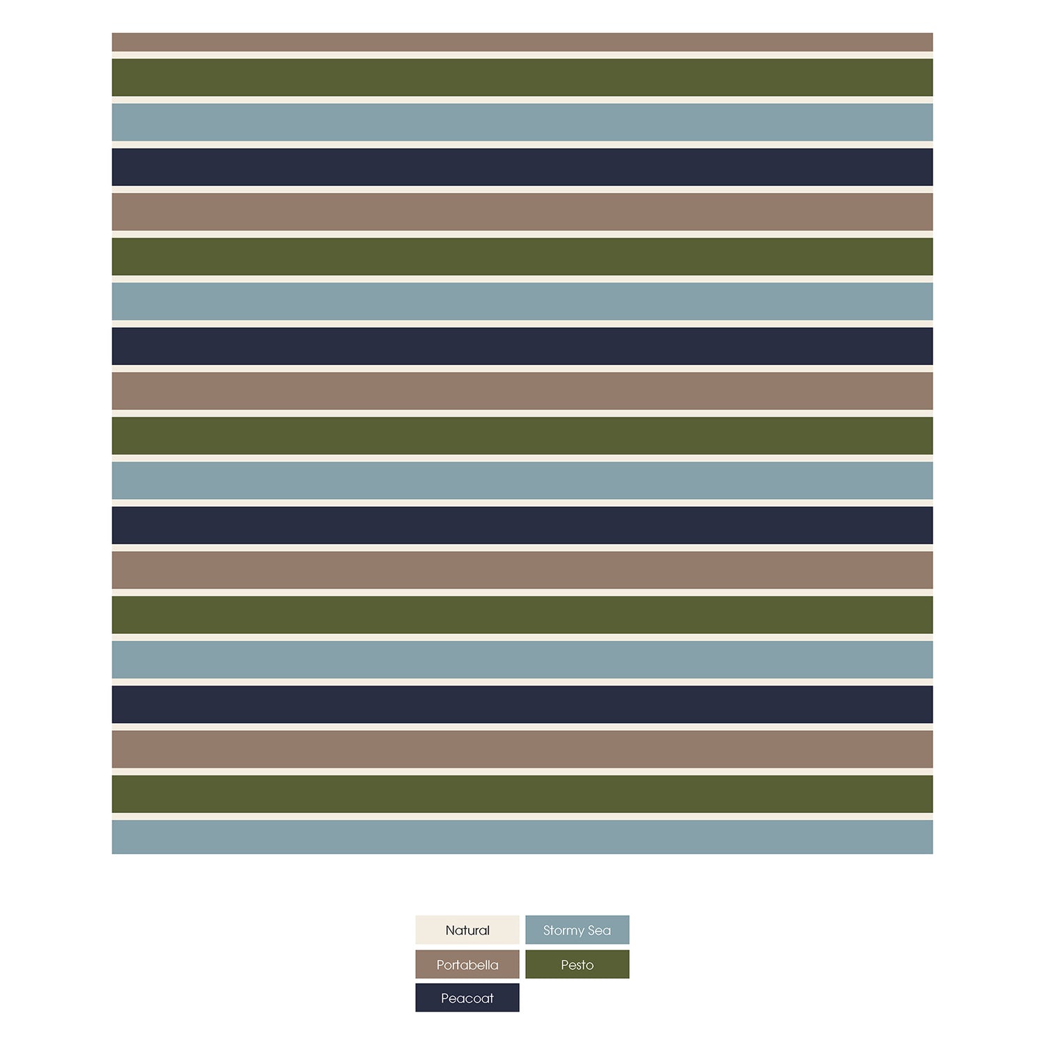 Print Coverall with 2 Way Zipper in Fall Vibes Stripe (355520)