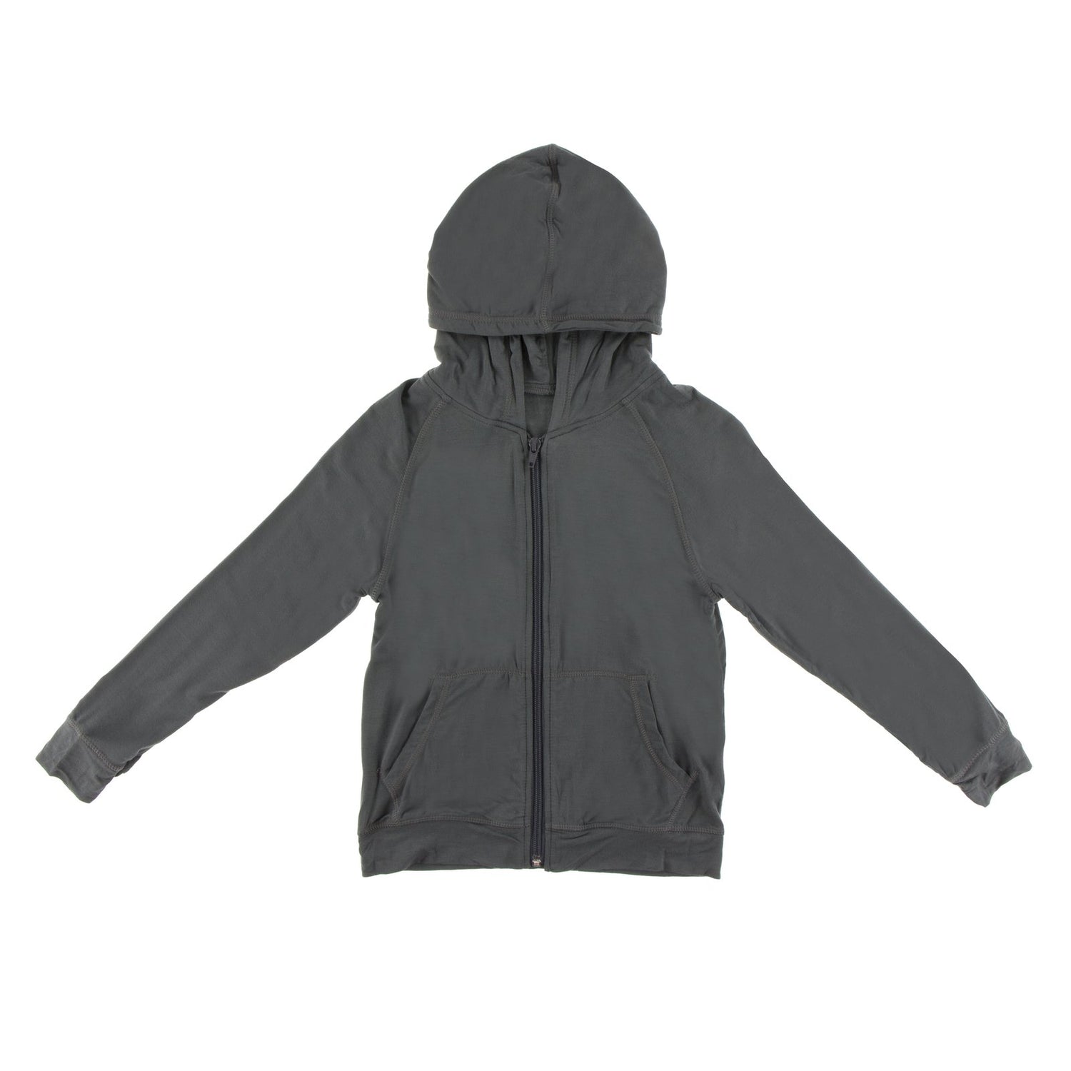Lightweight Zip-Front Hoodie in Stone (383912)