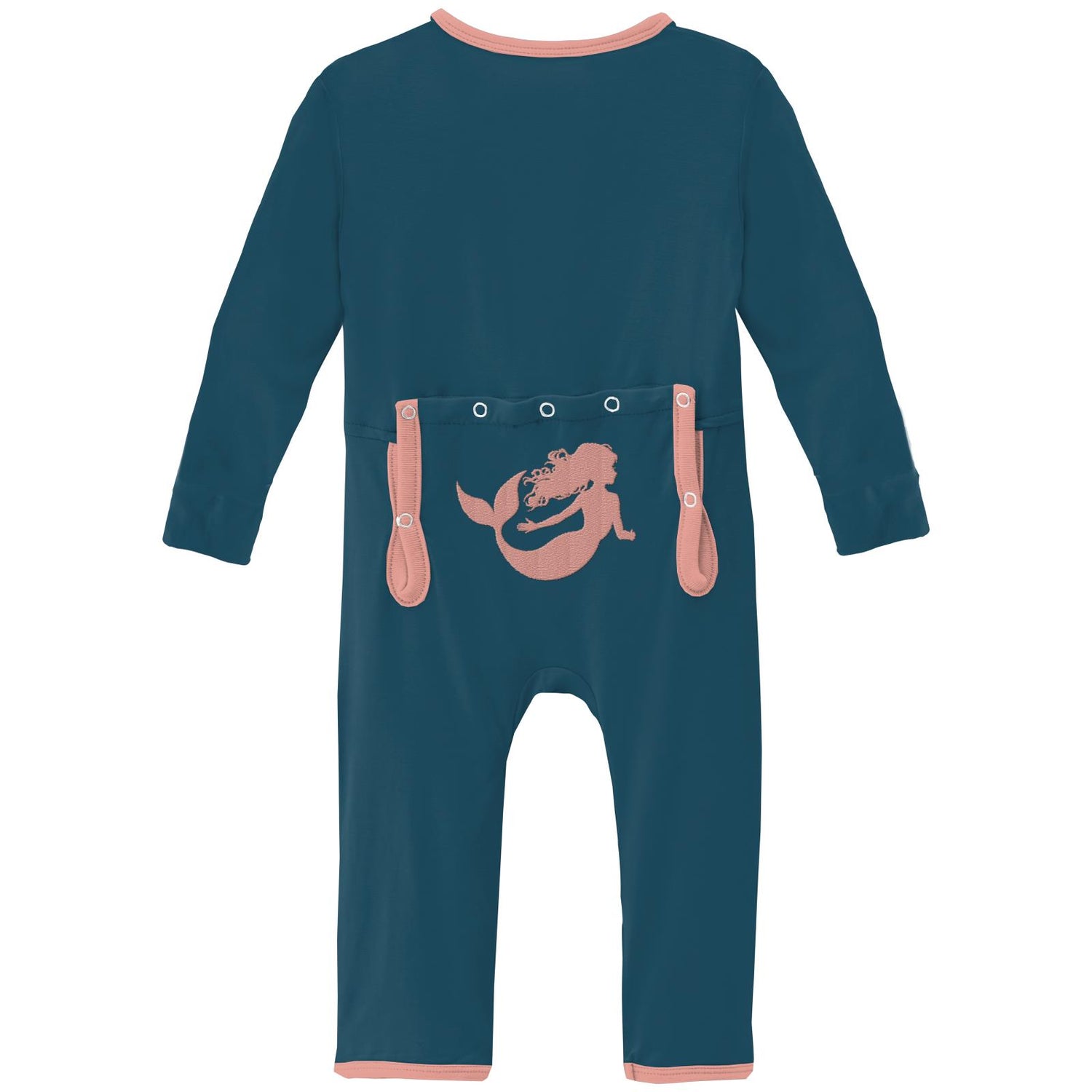 Applique Coverall with 2 Way Zipper in Peacock Mermaid (307243)