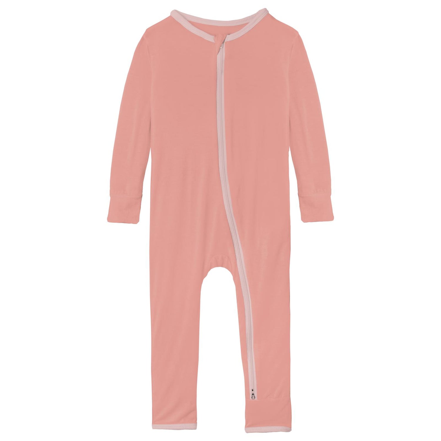 Coverall with 2 Way Zipper in Blush with Baby Rose (307553)