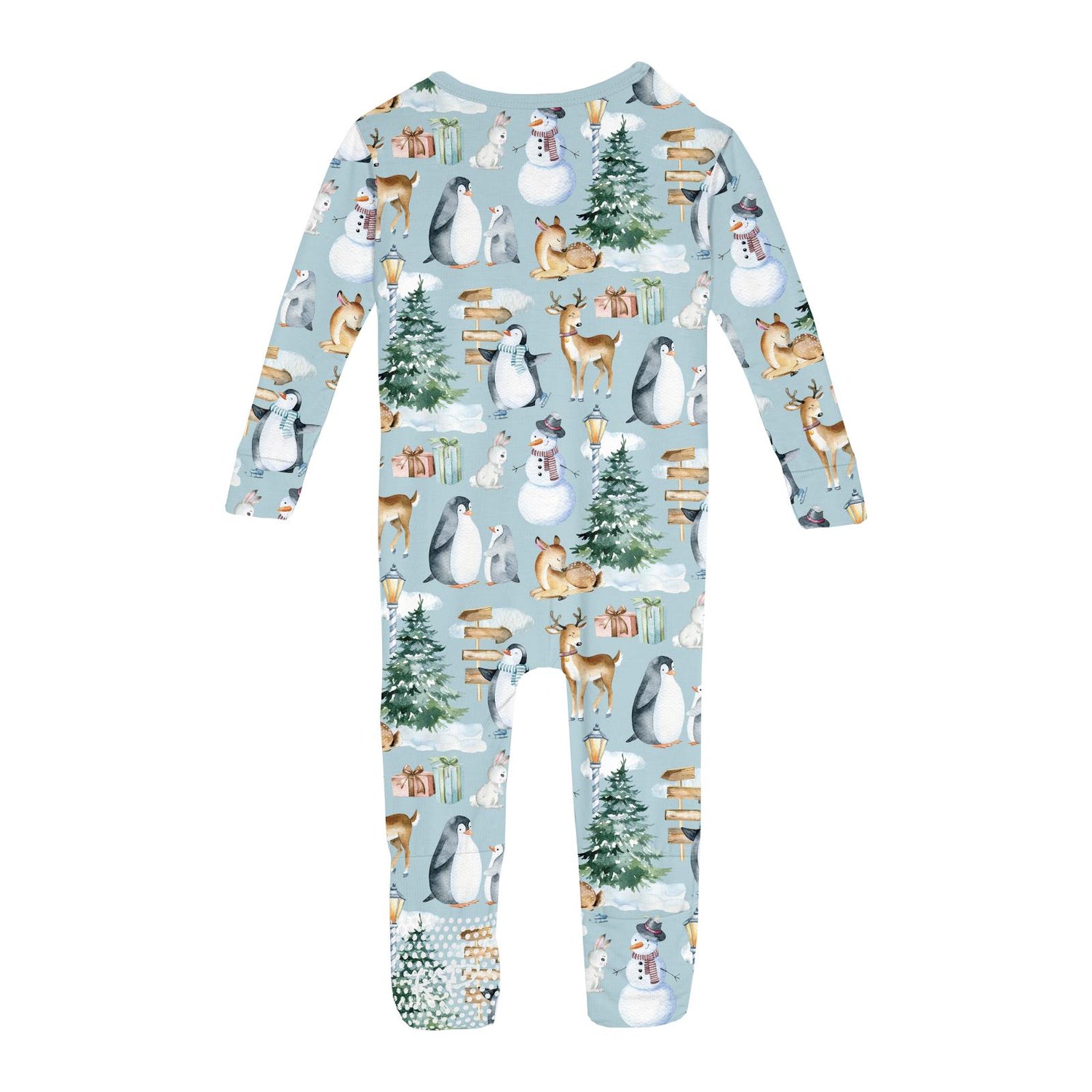 Print Convertible Coverall in Spring Sky Winter Woodland (367277)