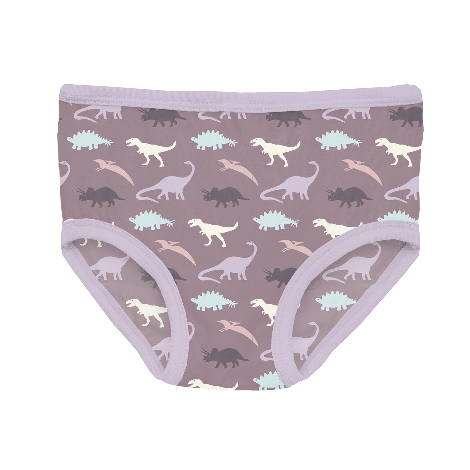 Print Girl's Underwear in Elderberry Tiny Dino (357784)