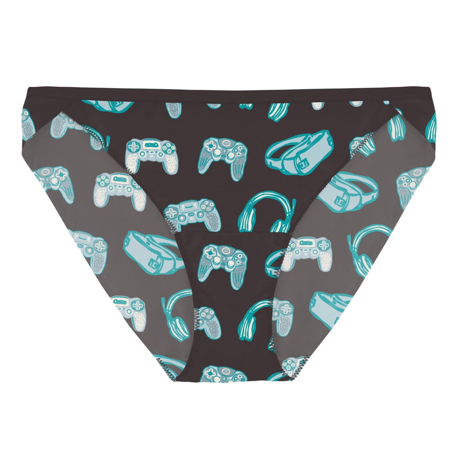 Women's Print Bikini Brief in Midnight Gamer (353608)