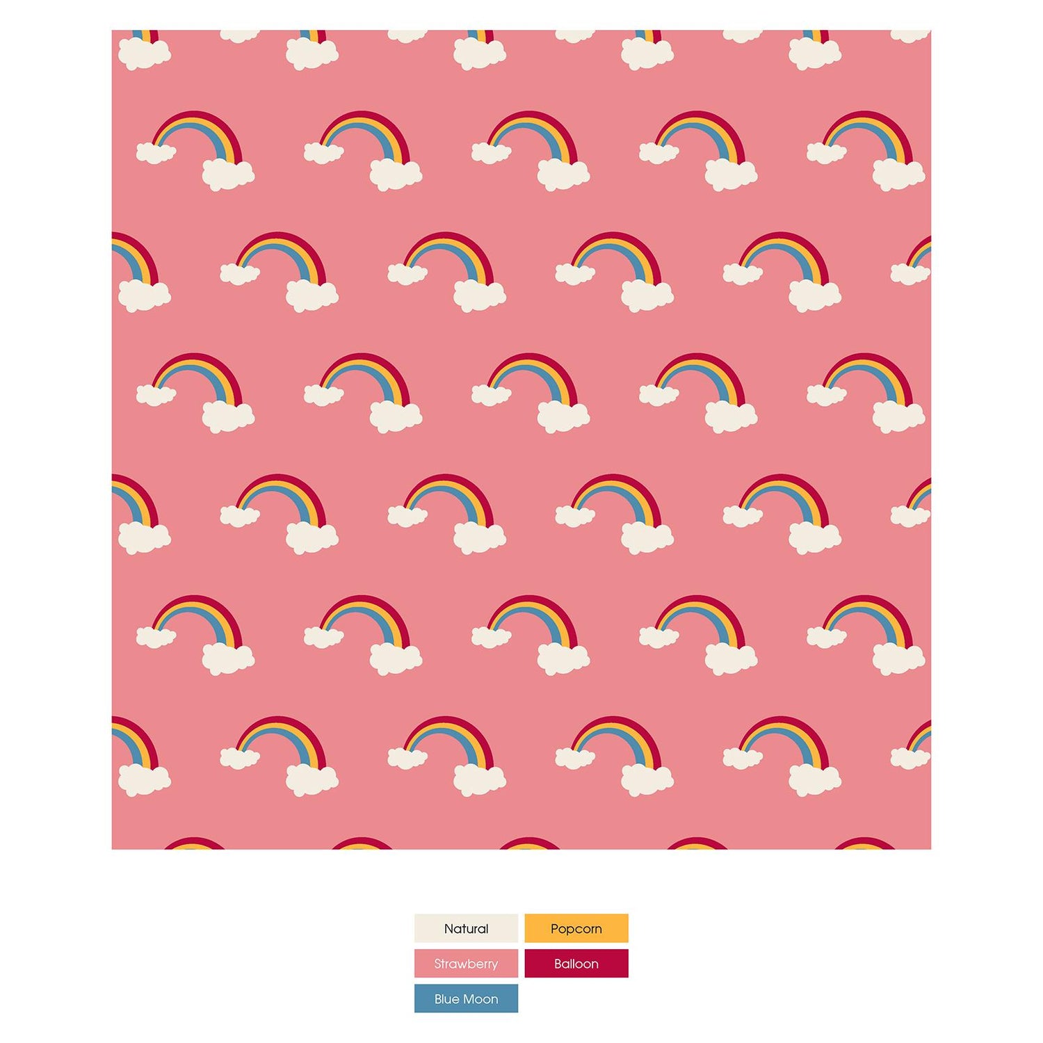 Print Convertible Sleeper with Zipper in Strawberry Rainbows (288727)