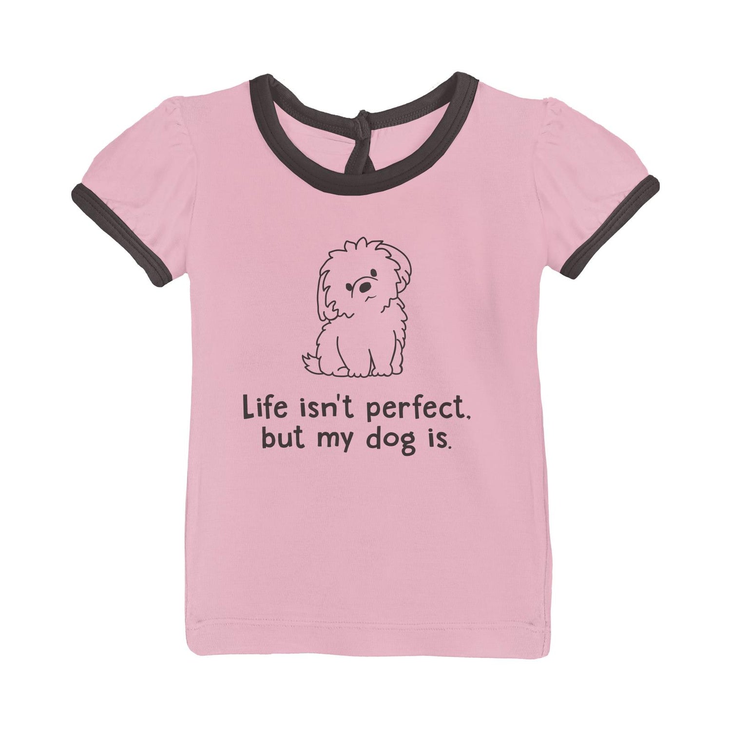 Short Sleeve Graphic Puff Tee in Cake Pop Perfect Dog (314105)