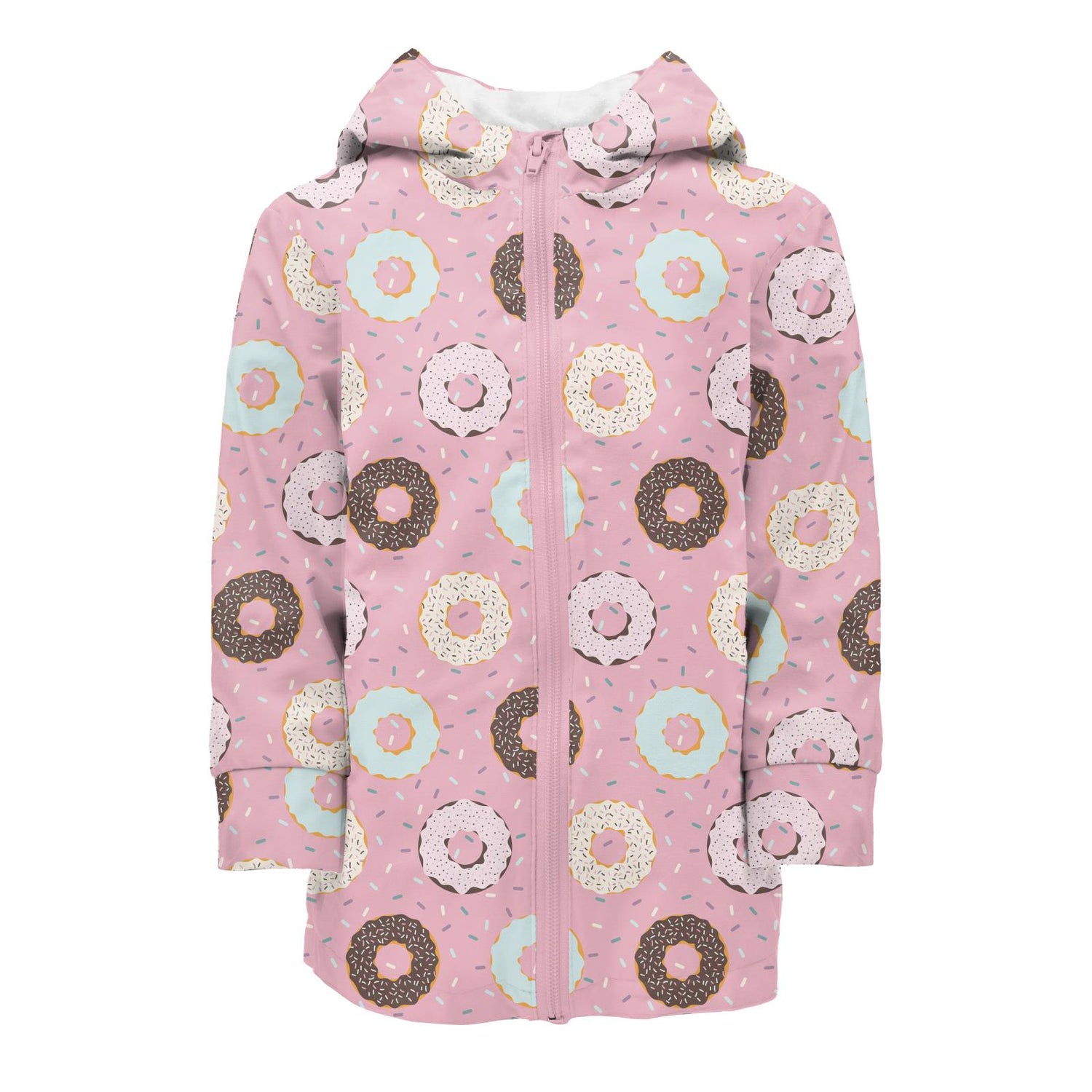 Print Terry-Lined Raincoat in Cake Pop Donuts and Sprinkles (320895)