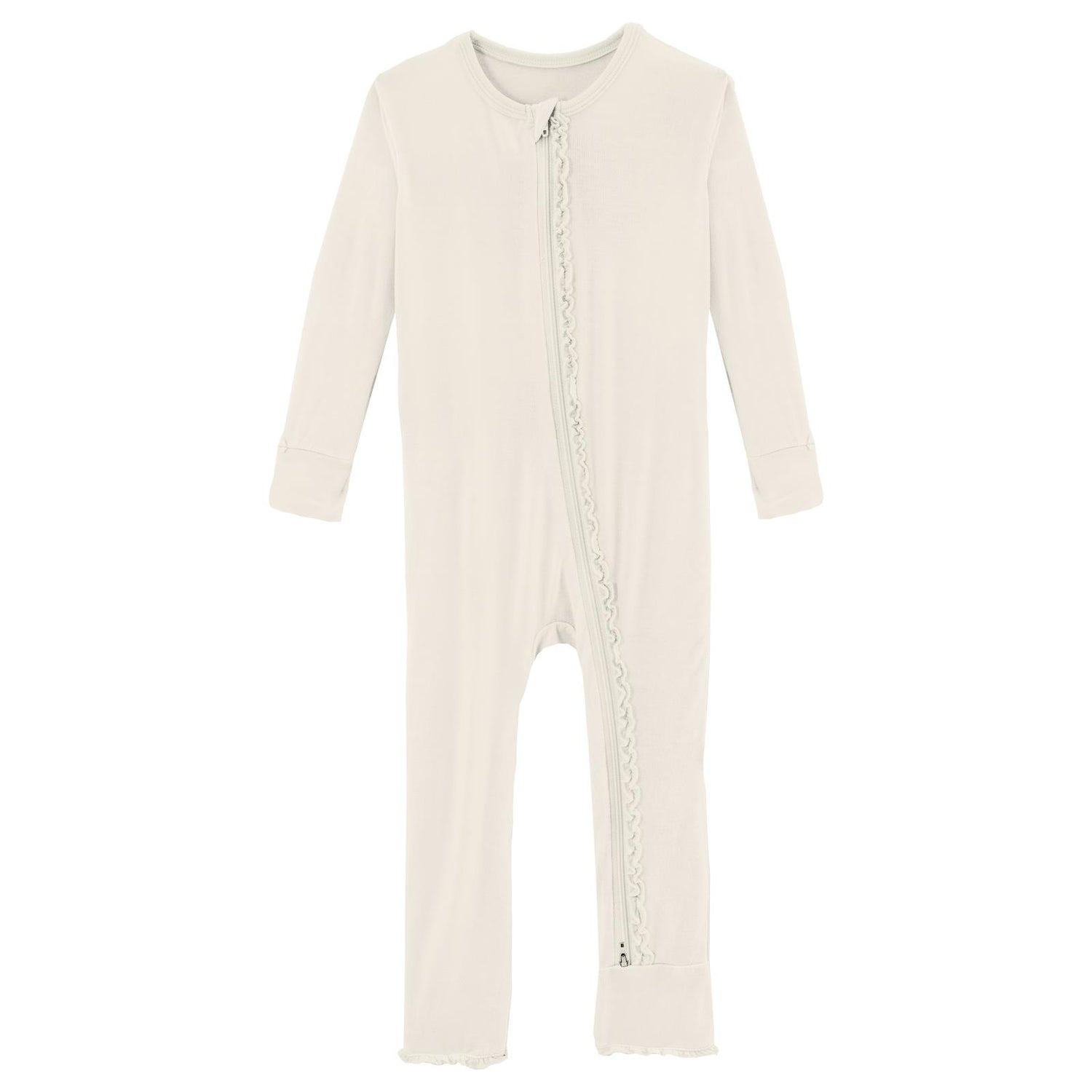 Muffin Ruffle Coverall with 2 Way Zipper in Natural (352739)