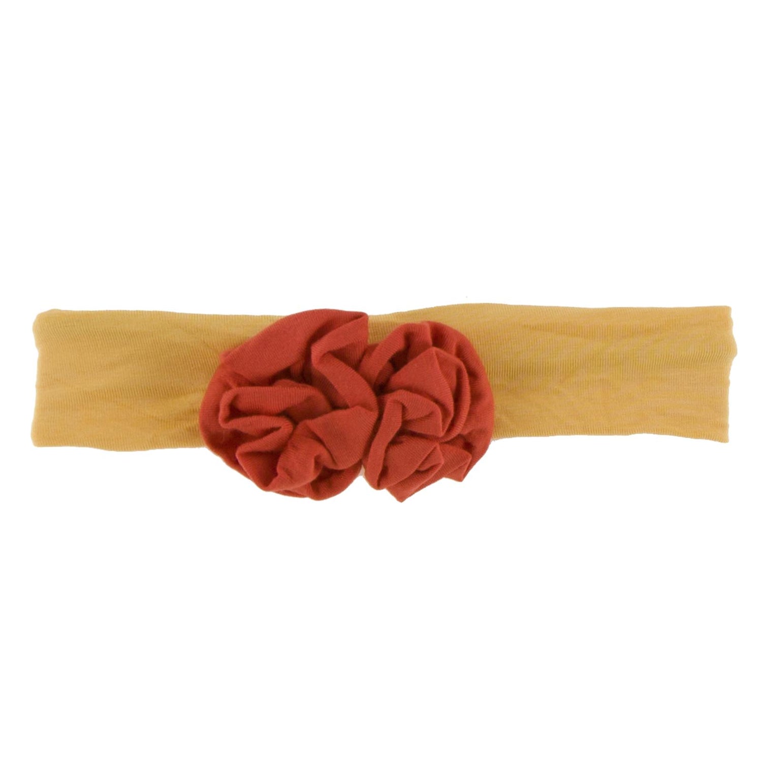 Flower Headband in Marigold with Poppy (188054)