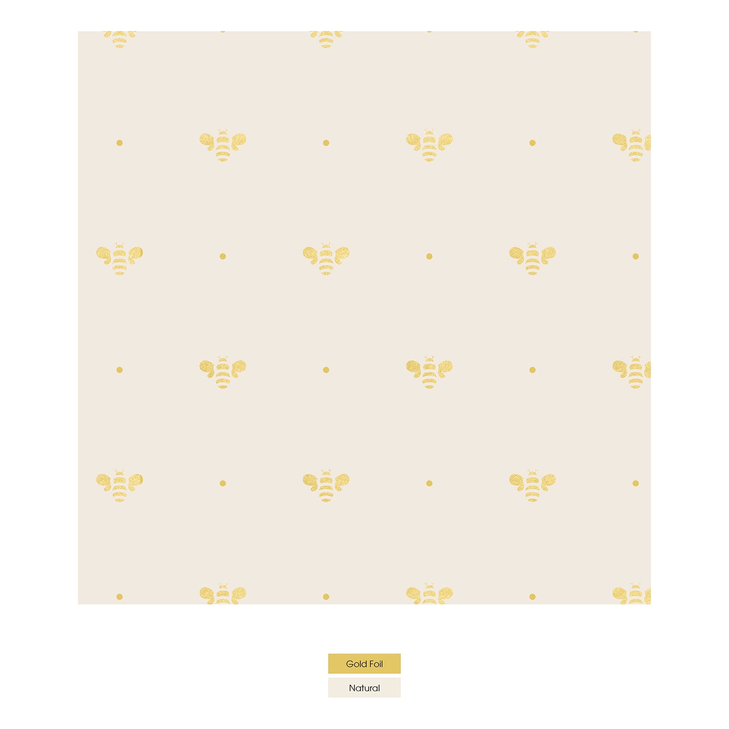 Print Stroller Blanket in Gold Bees (316198)