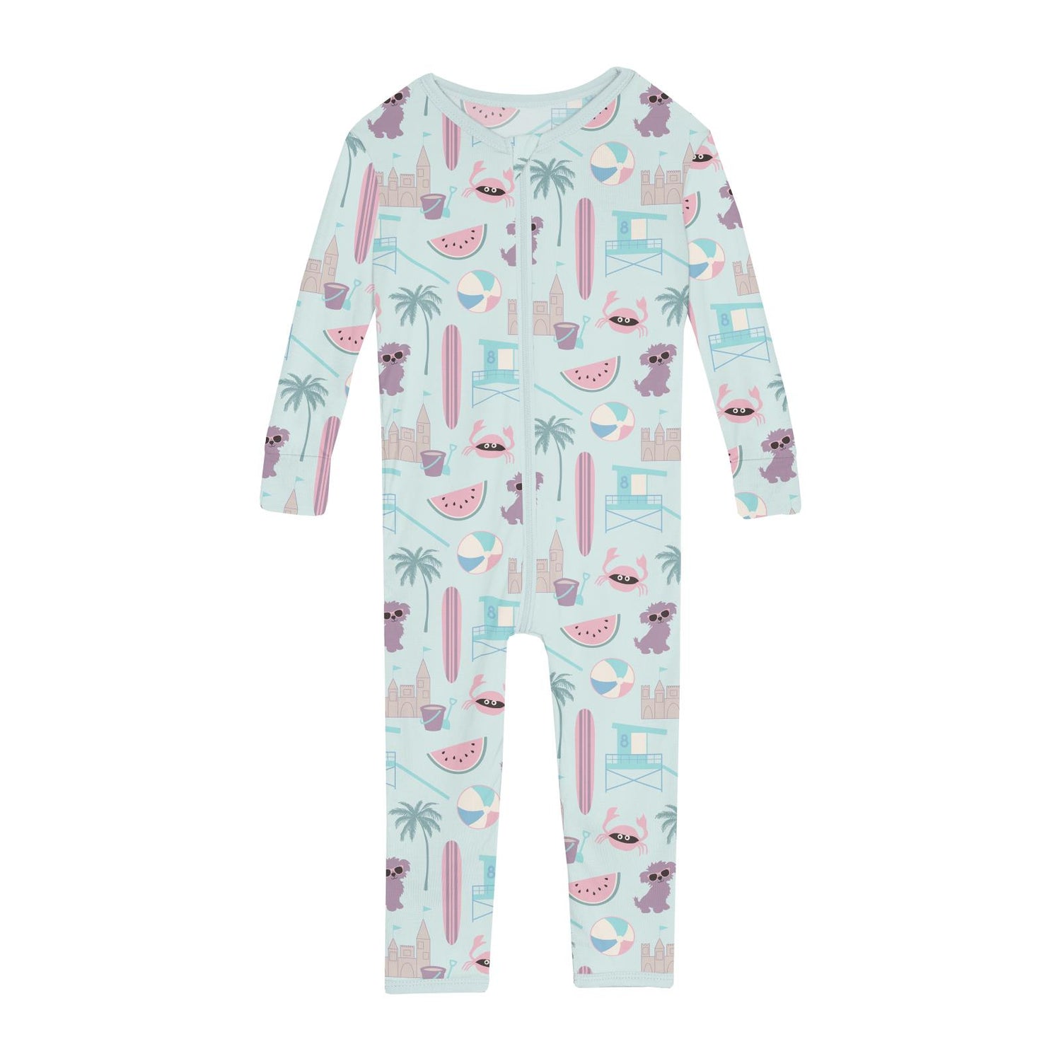 Print Convertible Sleeper with Zipper in Fresh Air Beach Day (341330)
