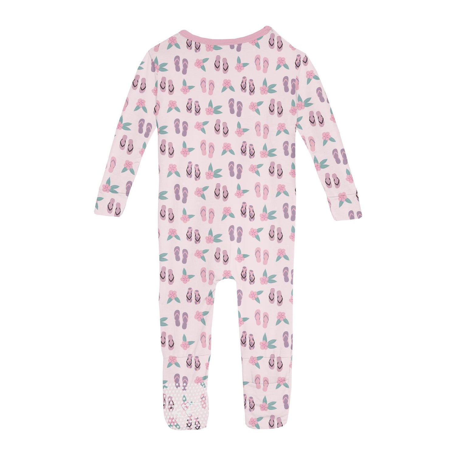 Print Convertible Sleeper with Zipper in Shrinking Violet Flip Flops and Flowers (341348)