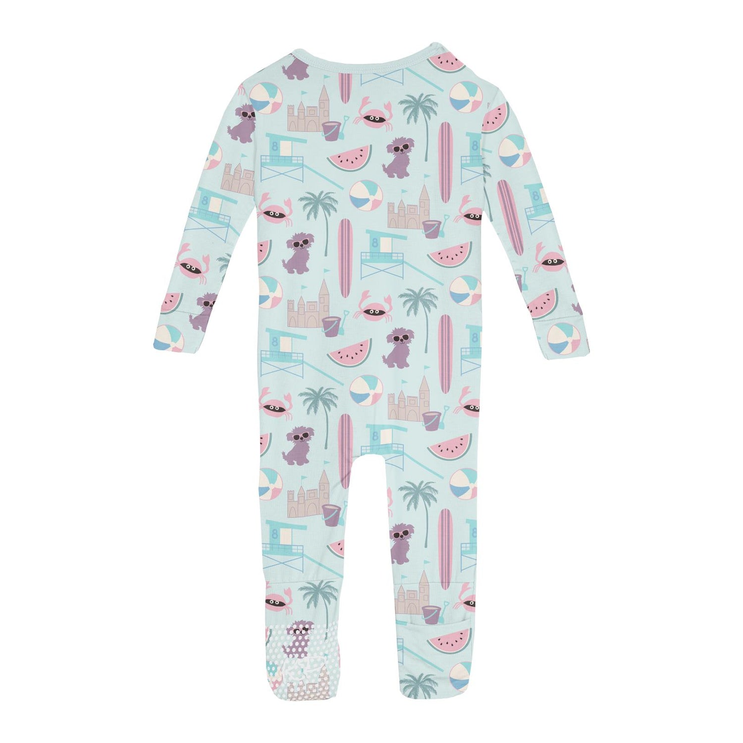 Print Convertible Sleeper with Zipper in Fresh Air Beach Day (341341)