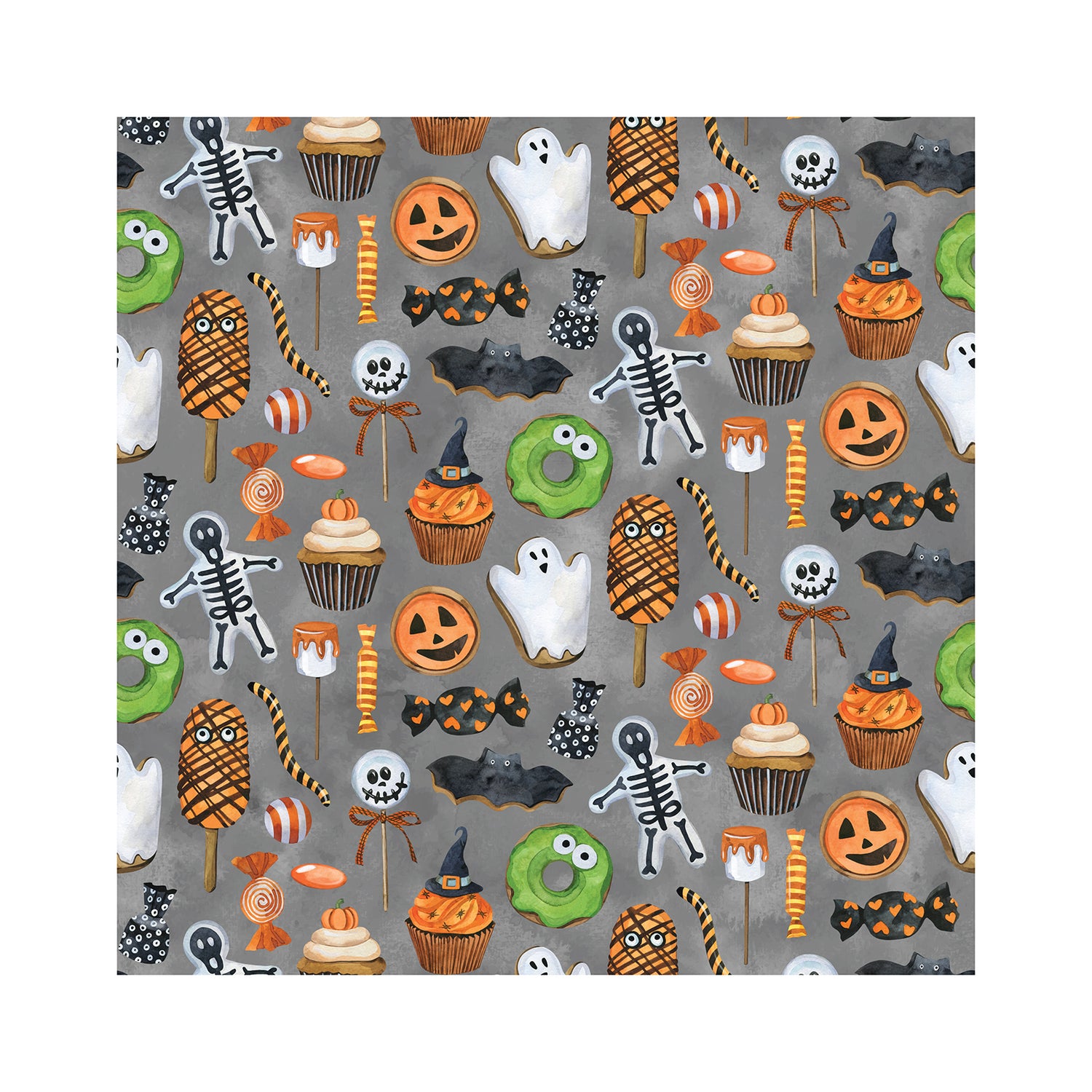 Print Footie with 2 Way Zipper in Halloween Treats (340274)