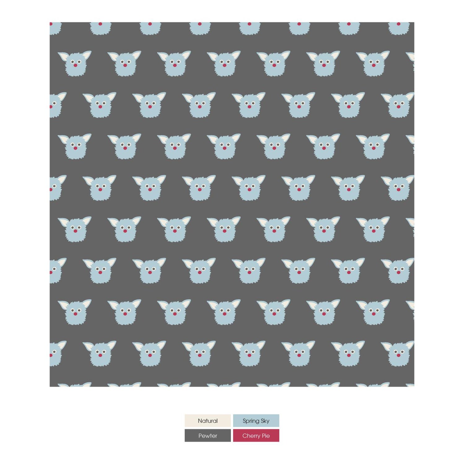 Print Boy's Boxer Brief in Pewter Furry Friends (279860)