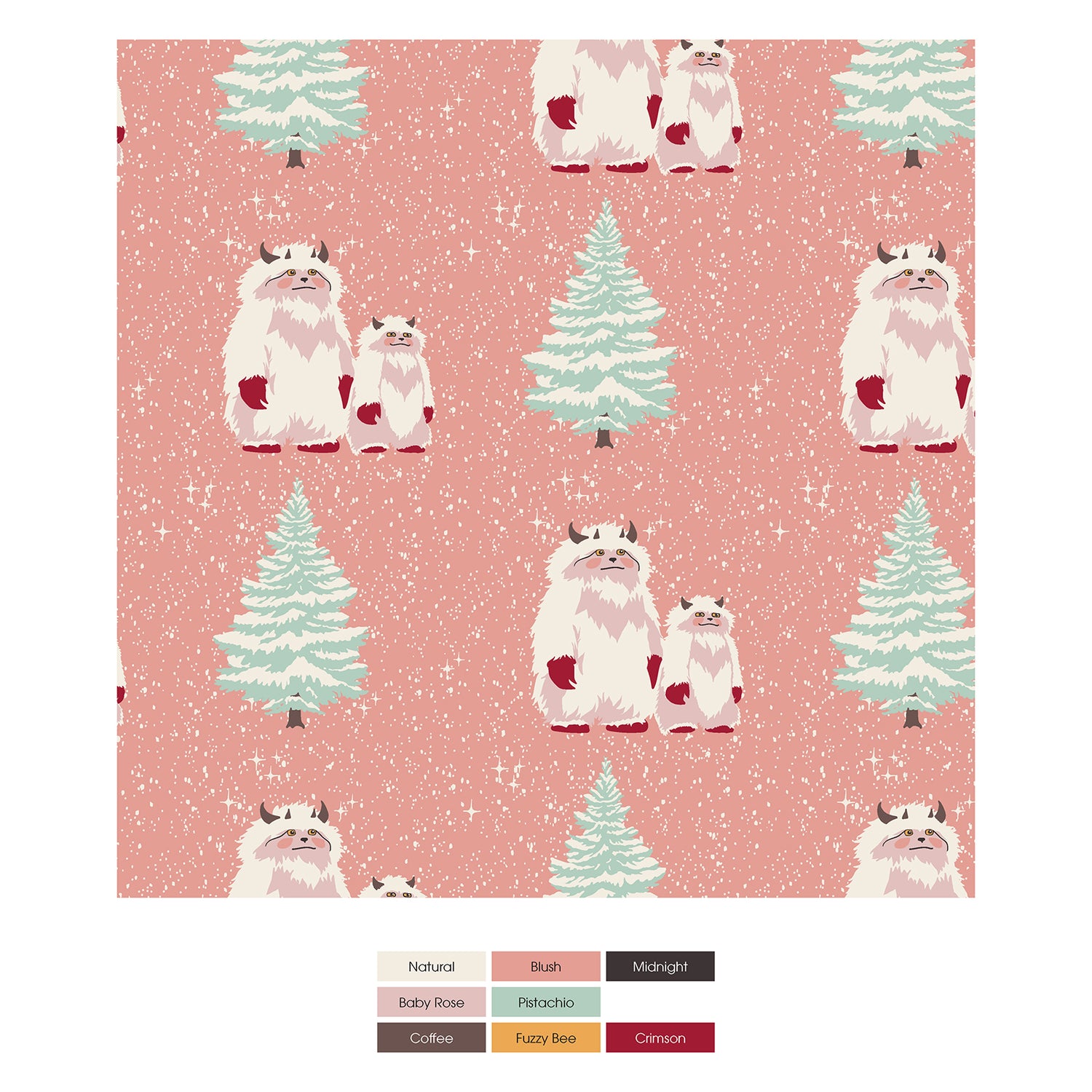 Print Muffin Ruffle Coverall with 2 Way Zipper in Blush Yeti (302719)