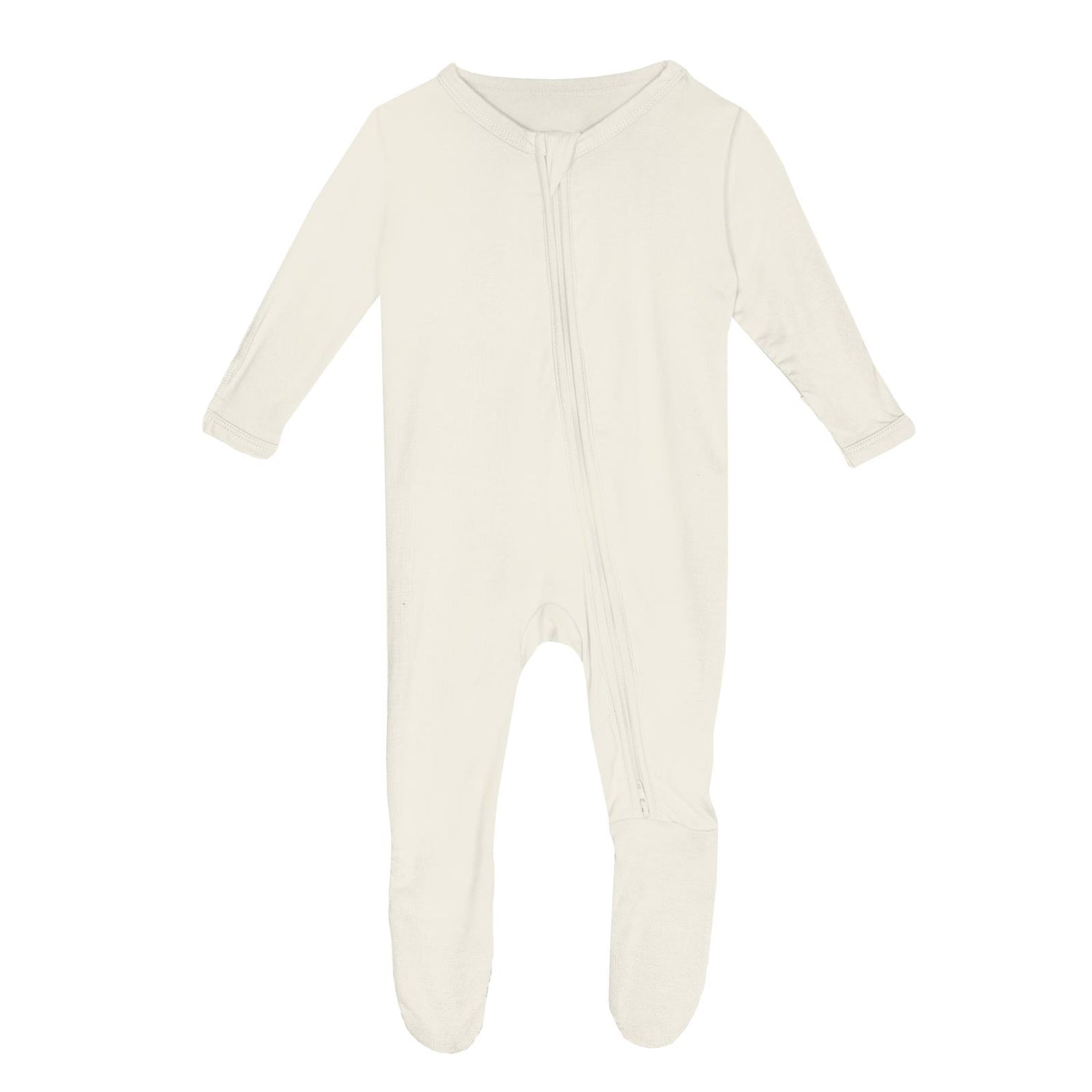 Footie with 2 Way Zipper in Natural (361788)