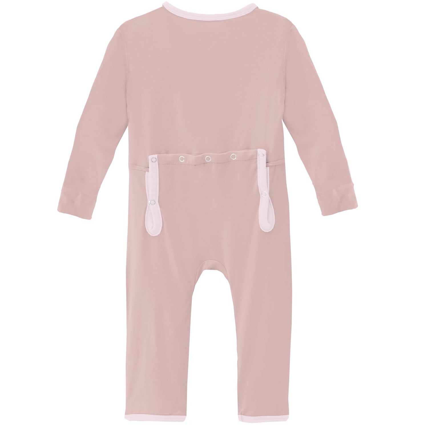 Coverall with 2 Way Zipper in Baby Rose with Shrinking Violet (361957)