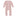 Coverall with 2 Way Zipper in Baby Rose with Shrinking Violet (361961)