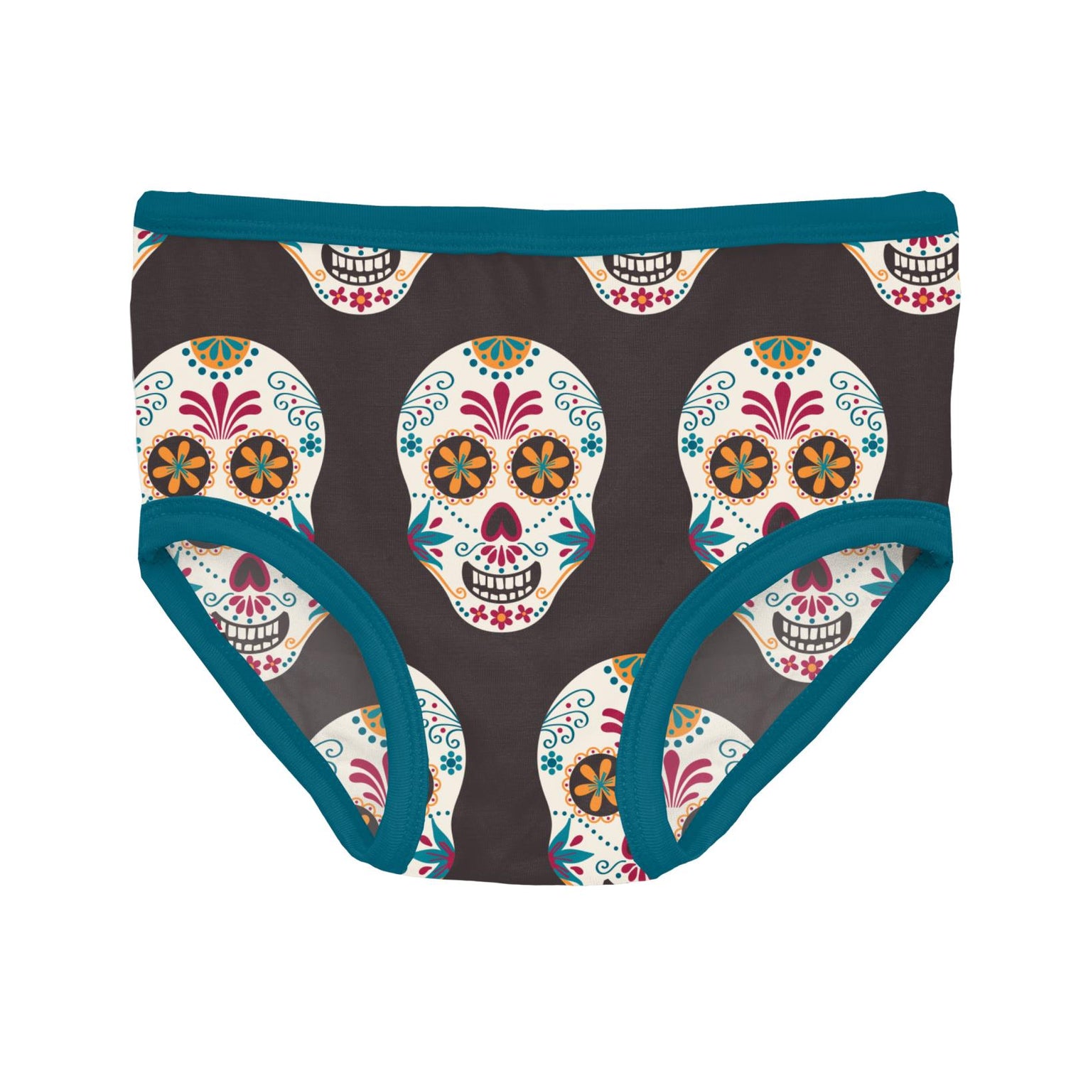 Print Girl's Underwear in Midnight Dia de los Muertos (259612)