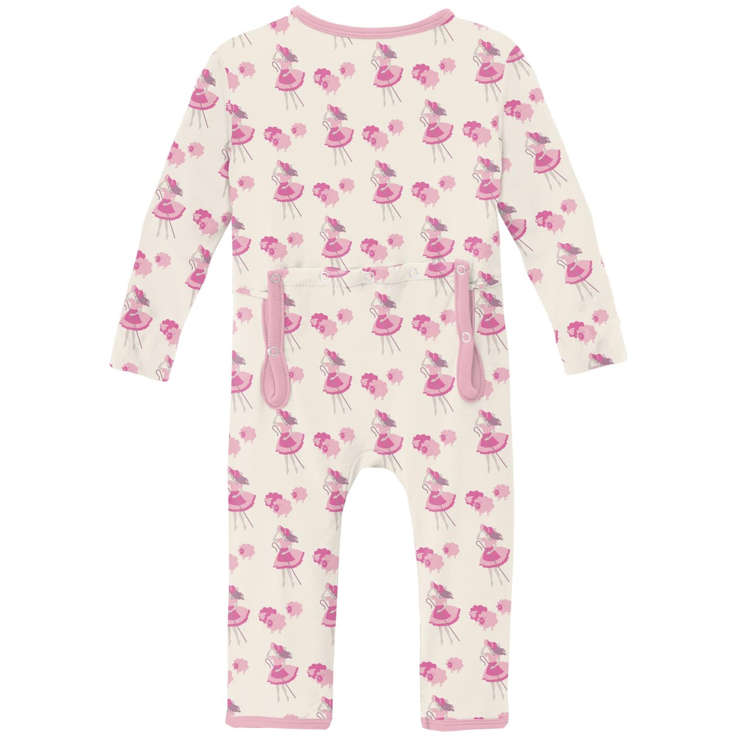Print Coverall with 2 Way Zipper in Natural Little Bo Peep (266848)