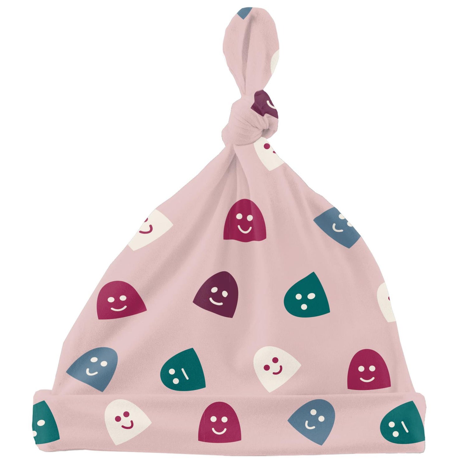 Print Knot Hat in Baby Rose Happy Gumdrops (252592)