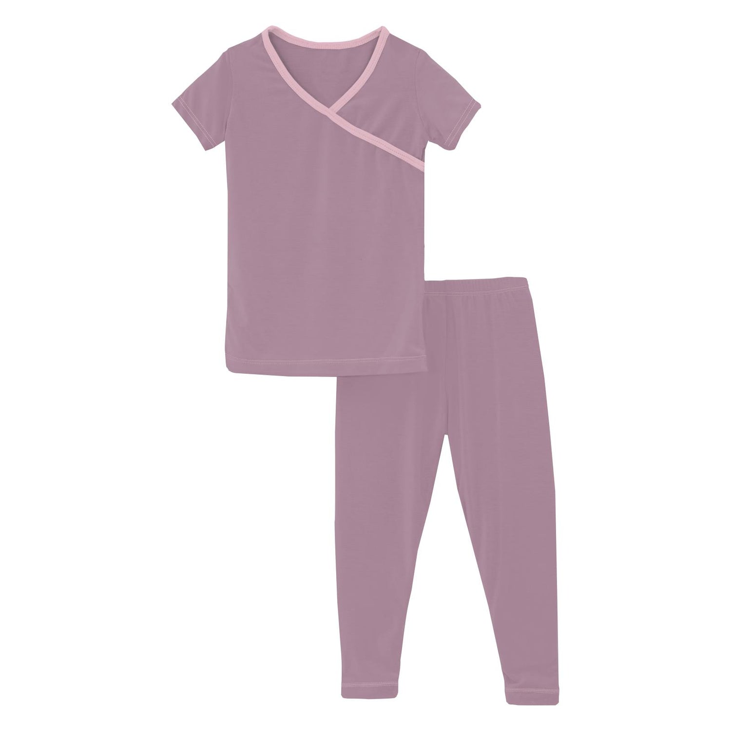 Short Sleeve Kimono Pajama Set in Pegasus with Cake Pop (281507)