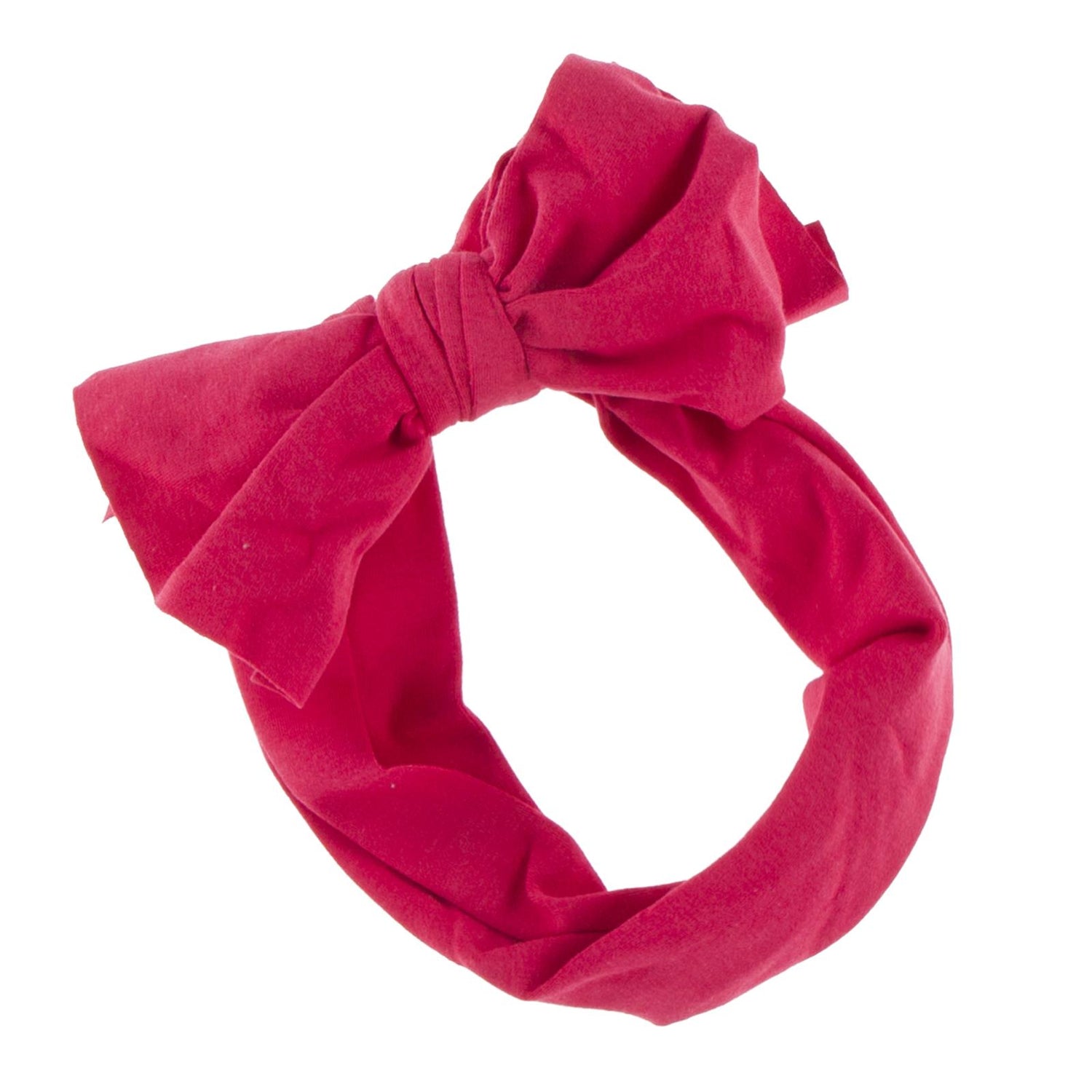 Luxe Head Wrap with Bow in Flag Red (242943)