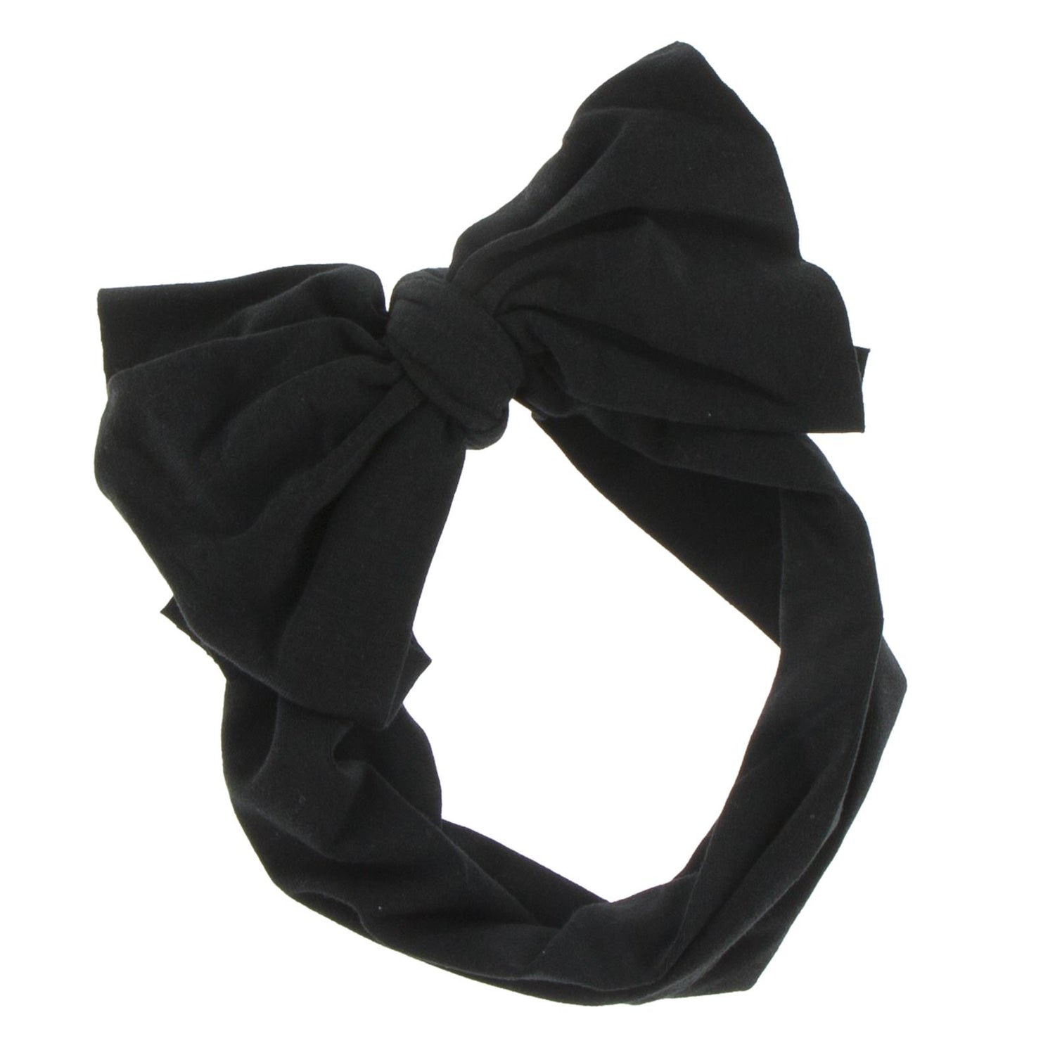 Luxe Head Wrap with Bow in Midnight (242974)
