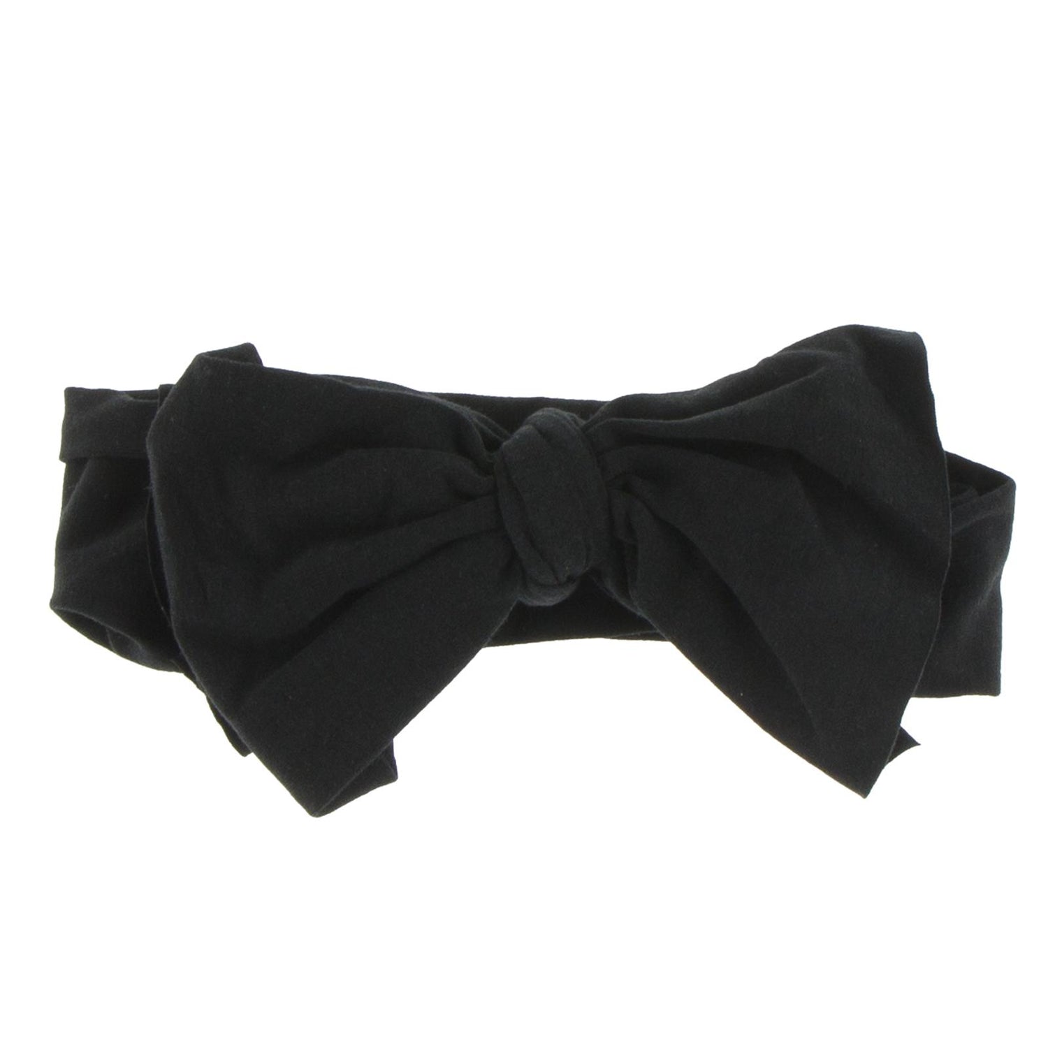 Luxe Head Wrap with Bow in Midnight (243071)