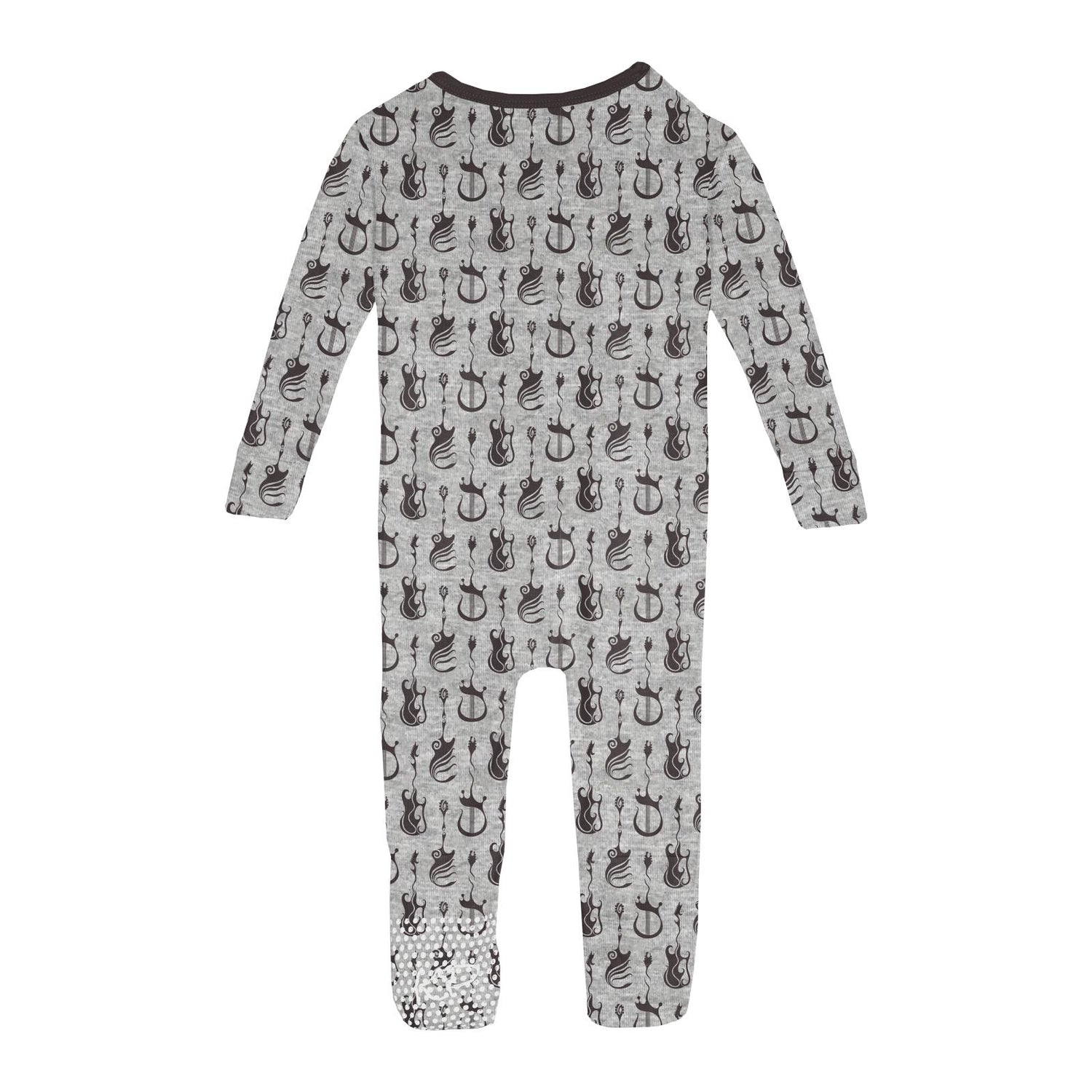 Print Convertible Sleeper with Zipper in Heathered Gray Rock and Roll (307606)