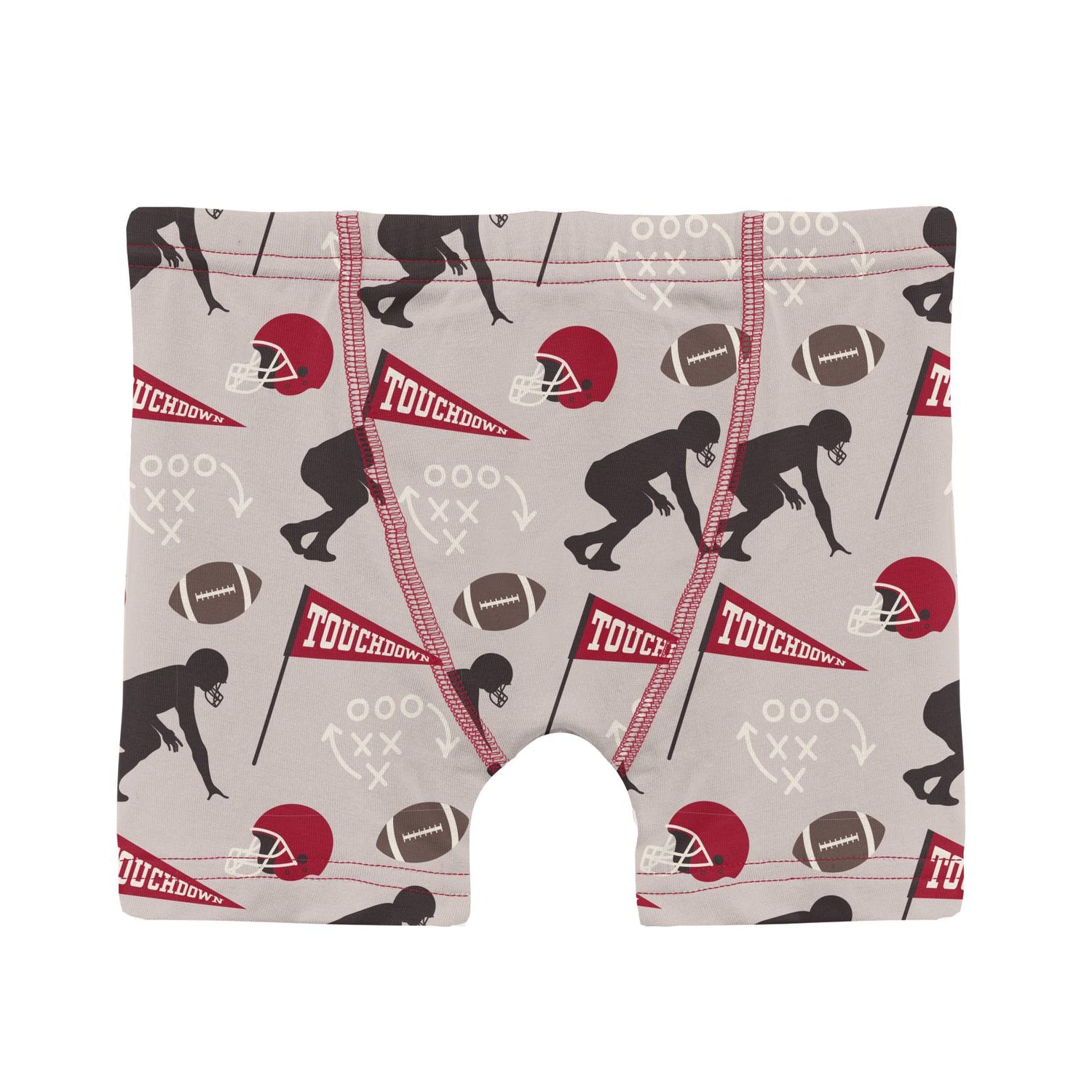 Print Boy's Boxer Brief in Latte Touchdown (307628)