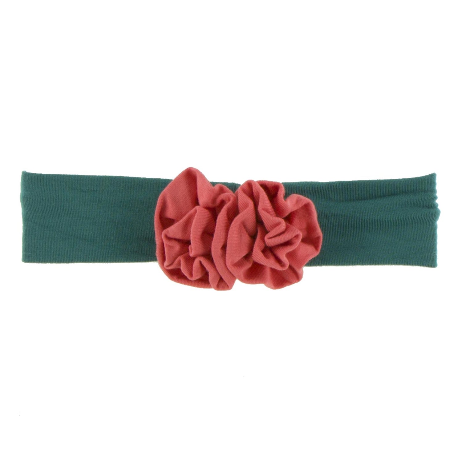Flower Headband in Ivy with English Rose (350022)