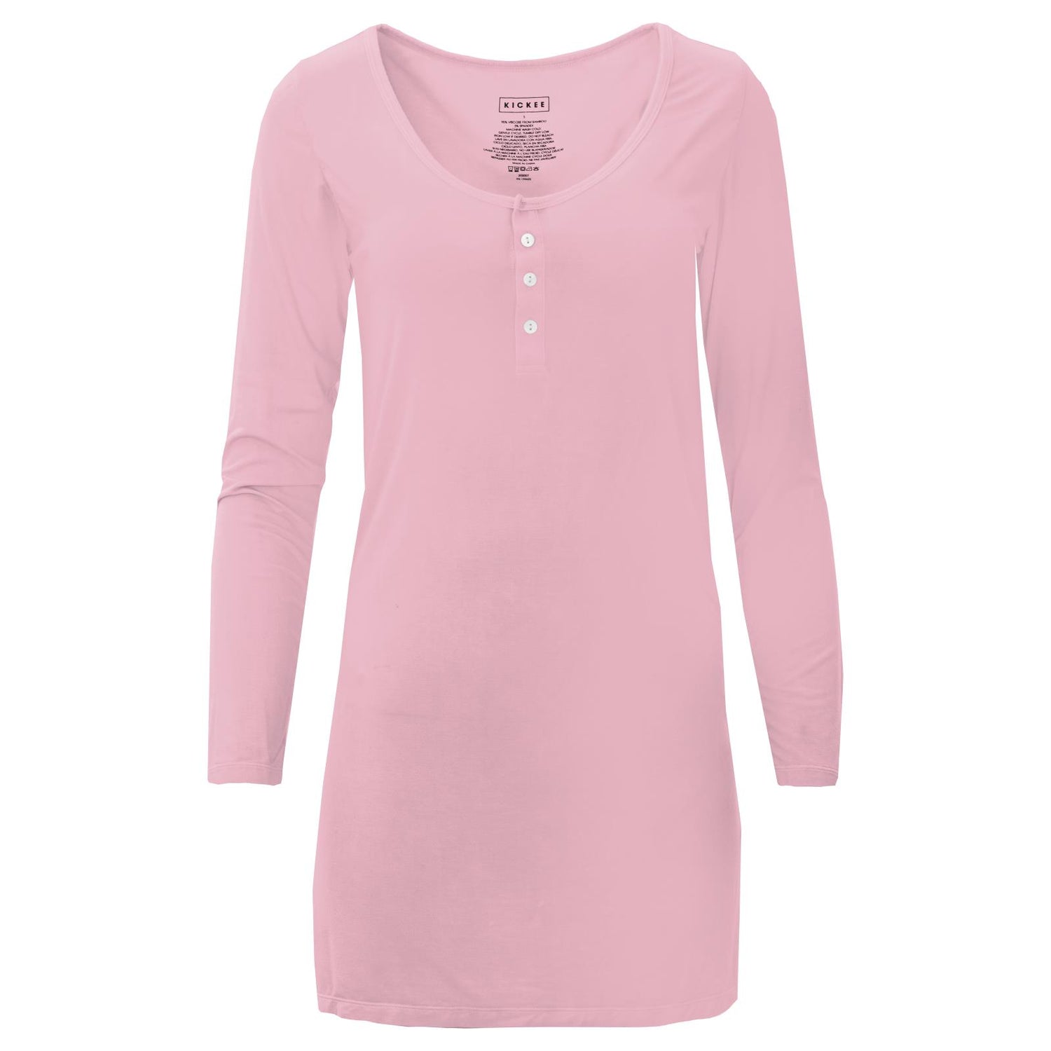 Women's Long Sleeve Nightshirt in Cake Pop
