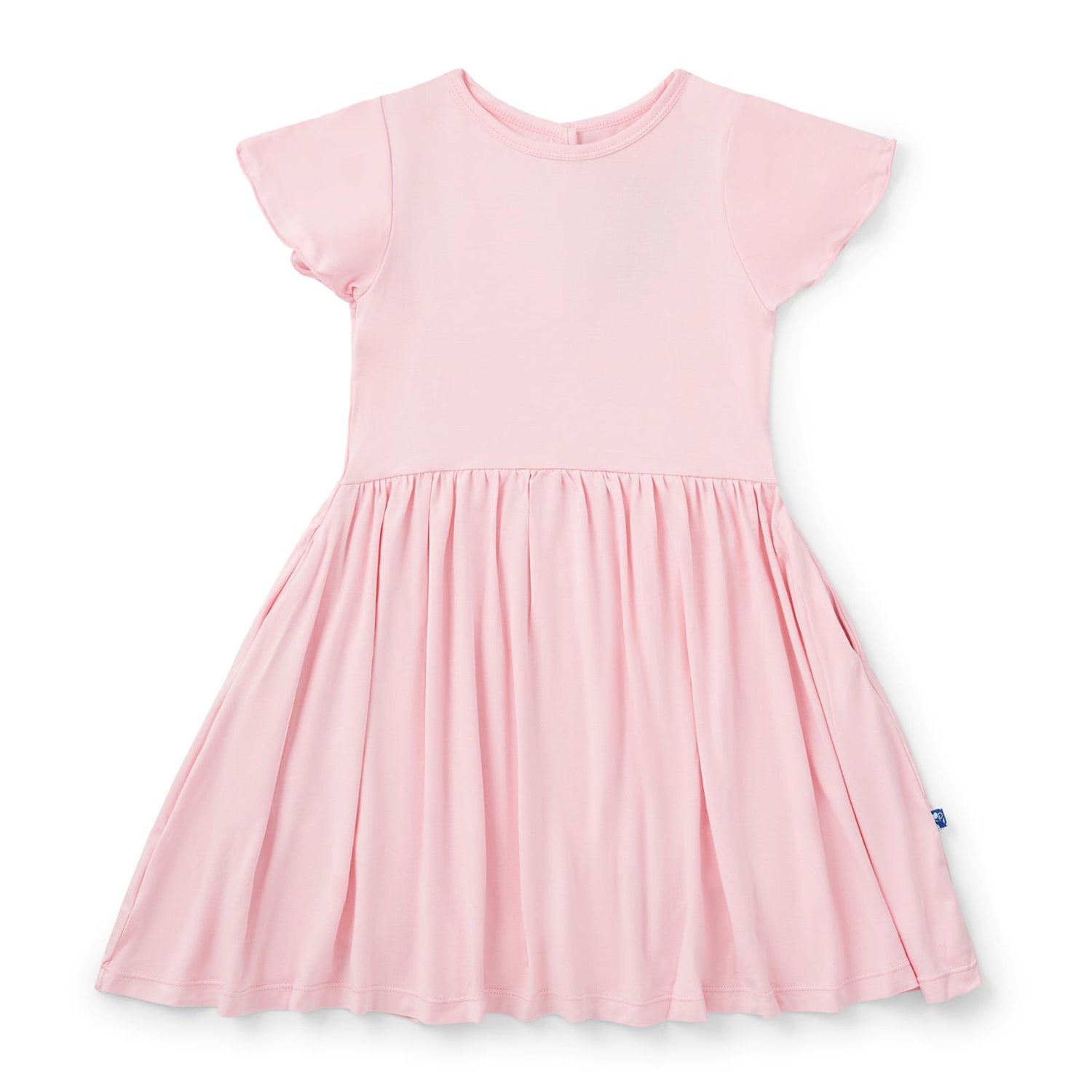 Flutter Sleeve Twirl Dress with Pockets in Cake Pop (327134)