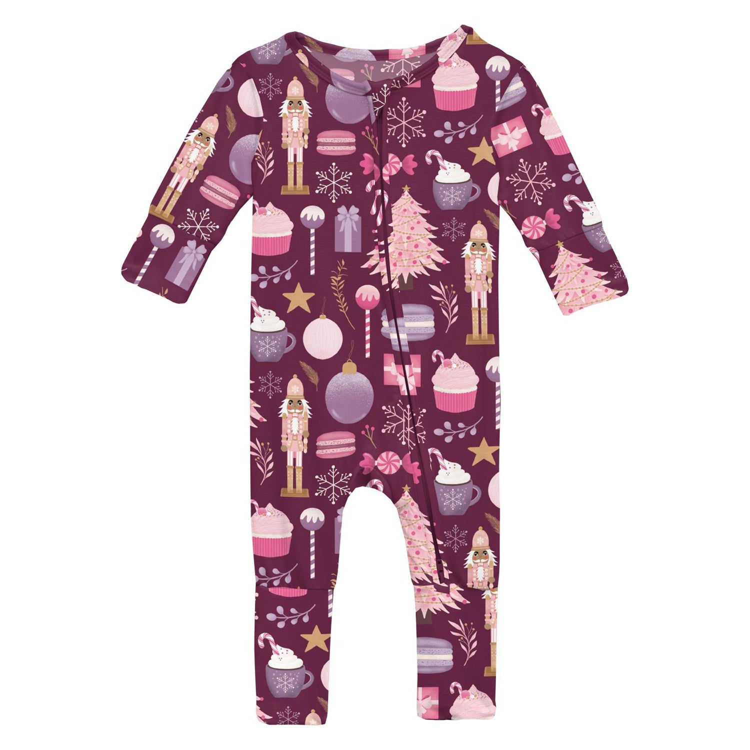 Print Convertible Coverall in Melody Sugar Plum (360274)