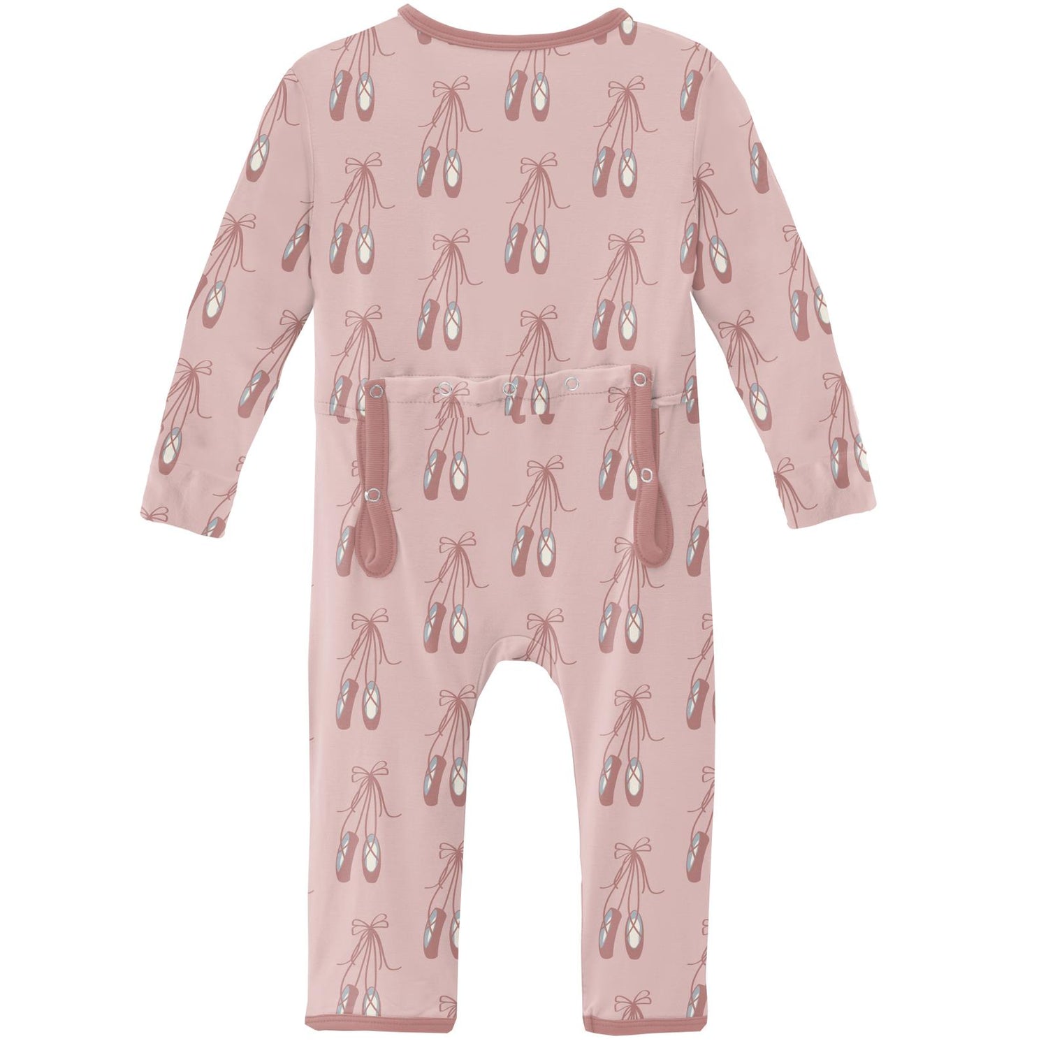 Print Coverall with Zipper in Baby Rose Ballet (197836)