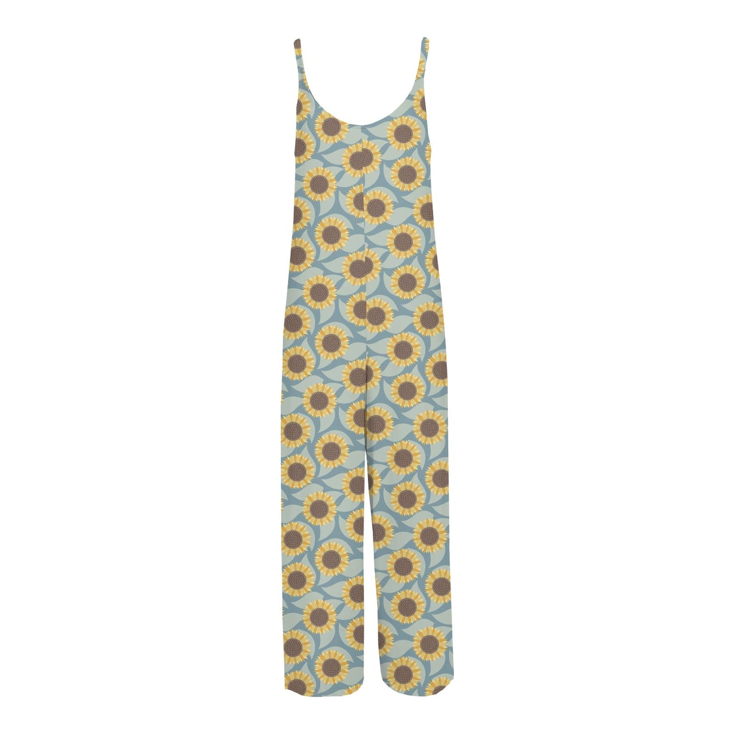 Women's Print Lounge Romper in Stormy Sea Sunflower (334401)