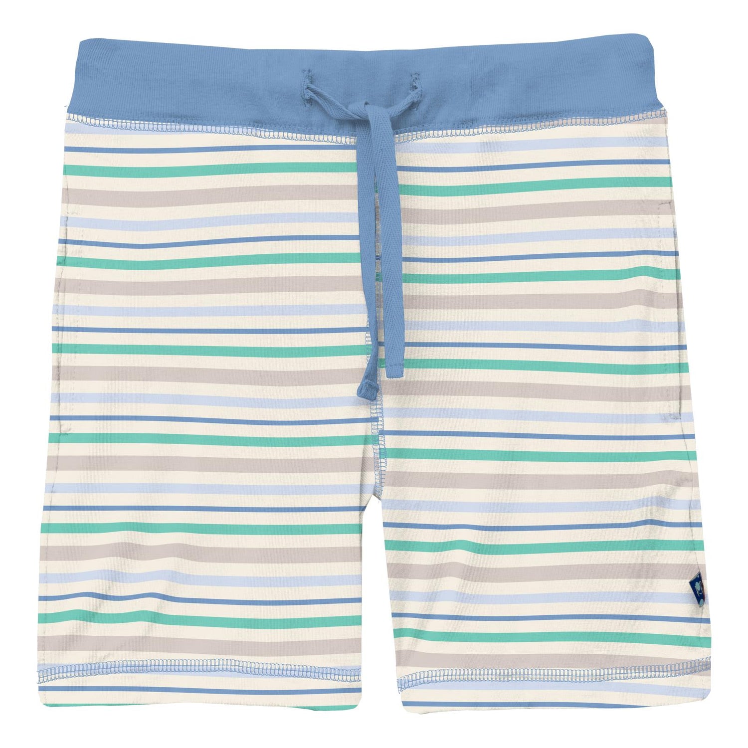 Print Lightweight Drawstring Shorts in Mythical Stripe (270541)
