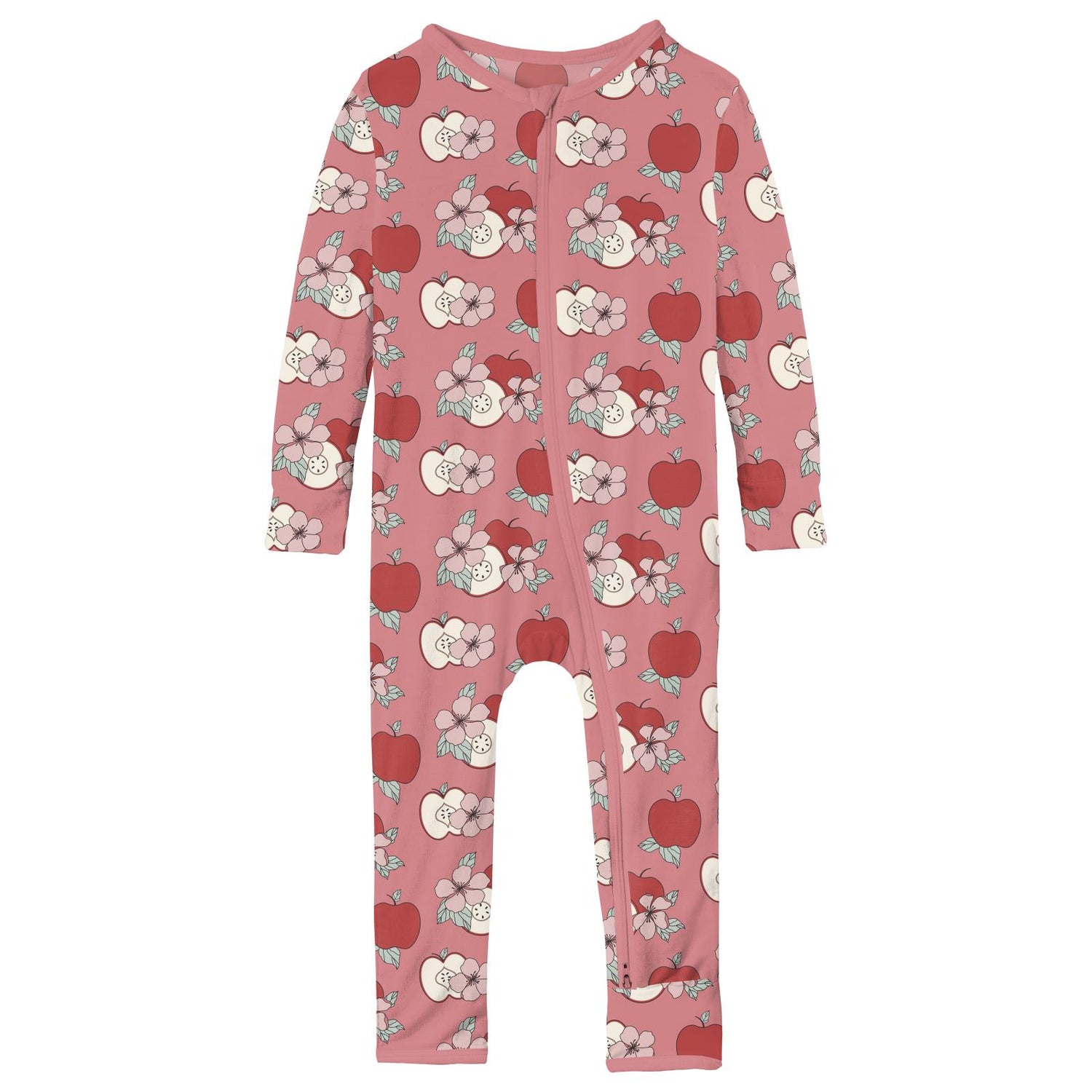 Print Coverall with 2 Way Zipper in Desert Rose Apple Picking (344018)