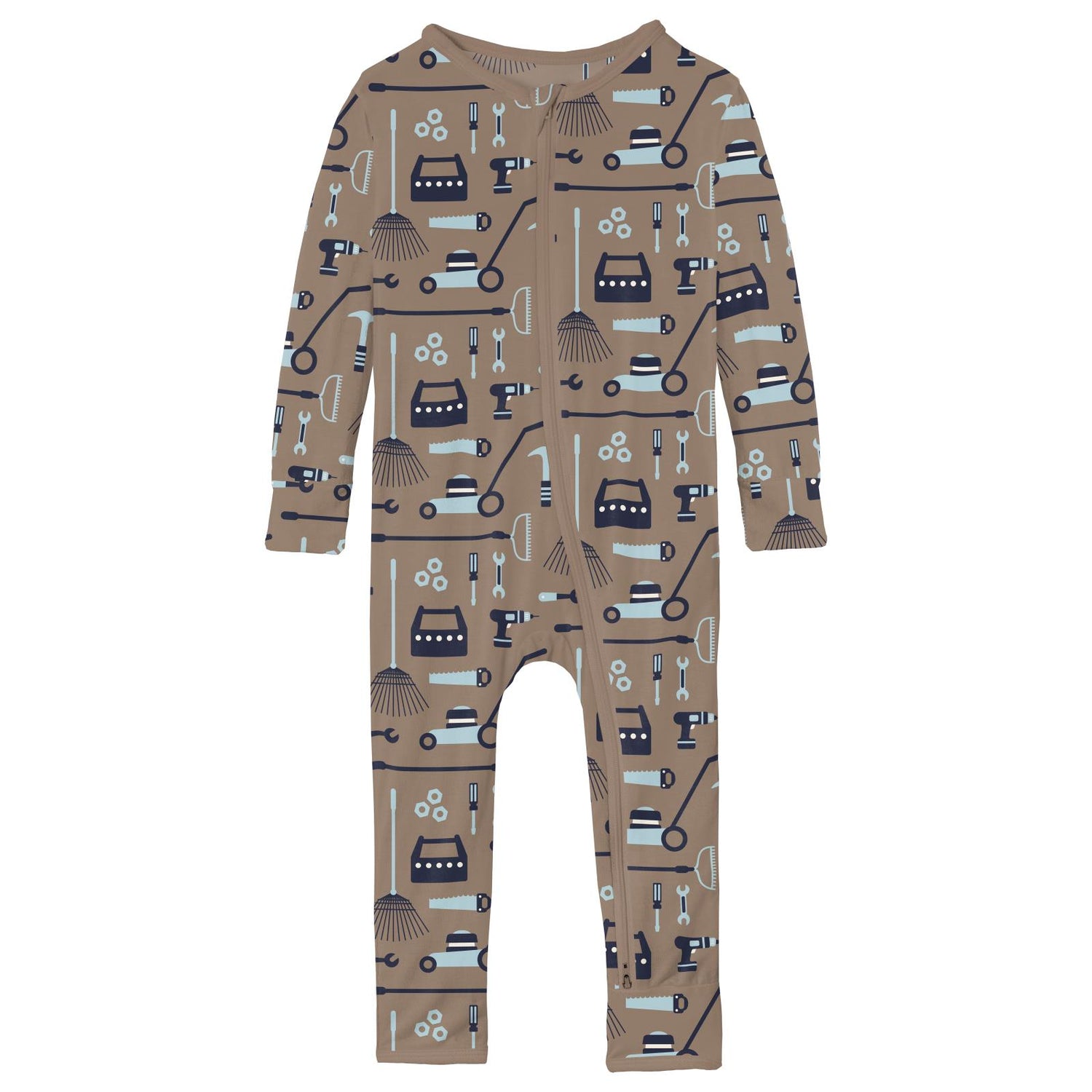 Print Coverall with 2 Way Zipper in Portabella Fall Tools (343991)