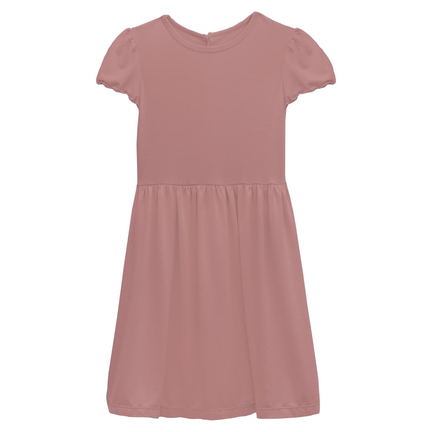Flutter Sleeve Twirl Dress with Pockets in Rosewood (324961)