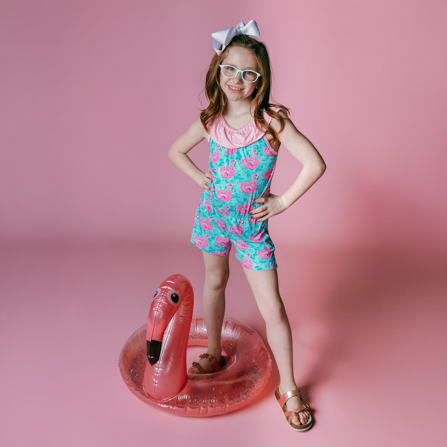 Print Summer Romper in Pool Party (338005)