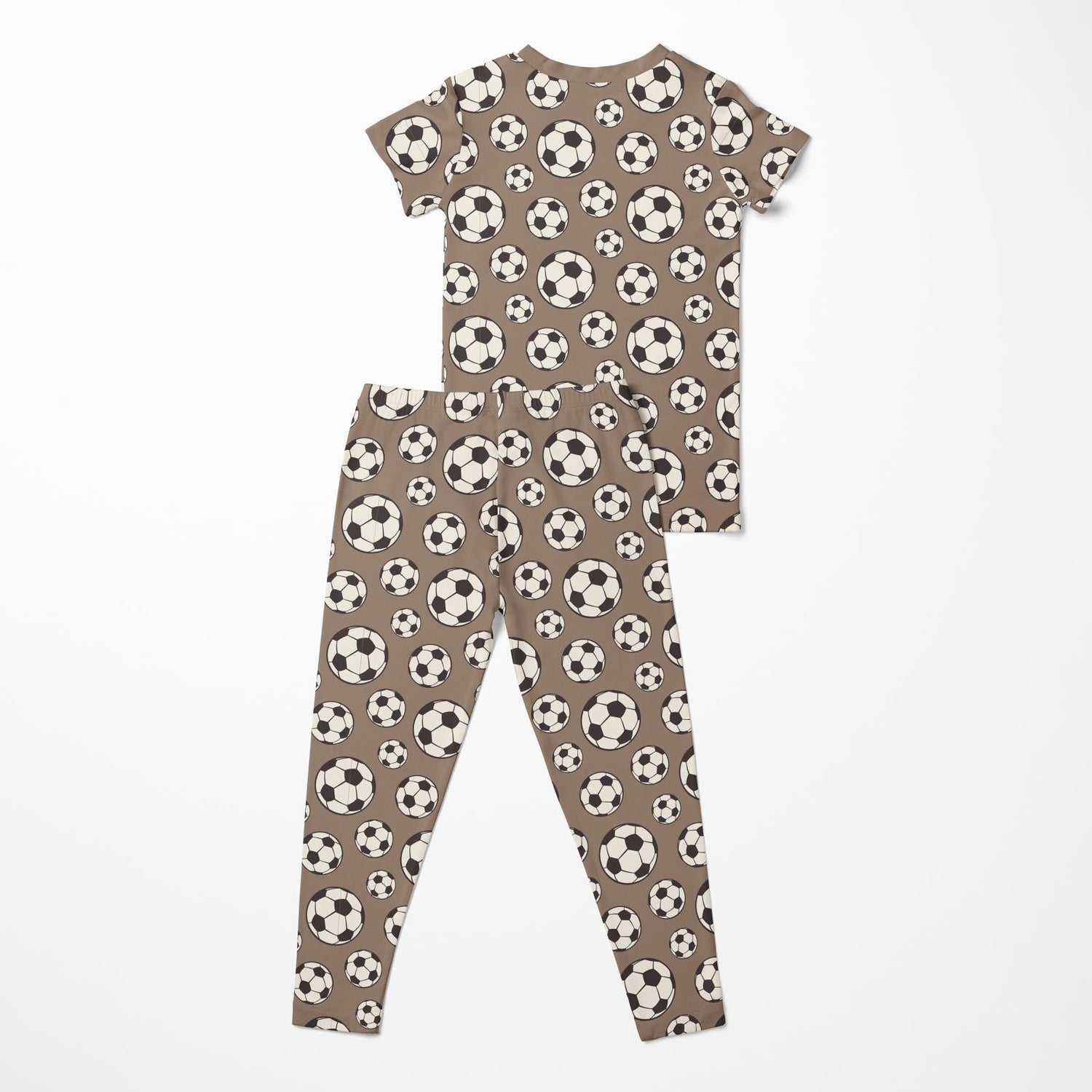 Print Short Sleeve Pajama Set in Portabella Soccer (370107)