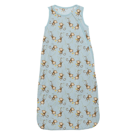Print Fluffle Sleep Bag in Spring Sky Monkeys & Bananas (370429)