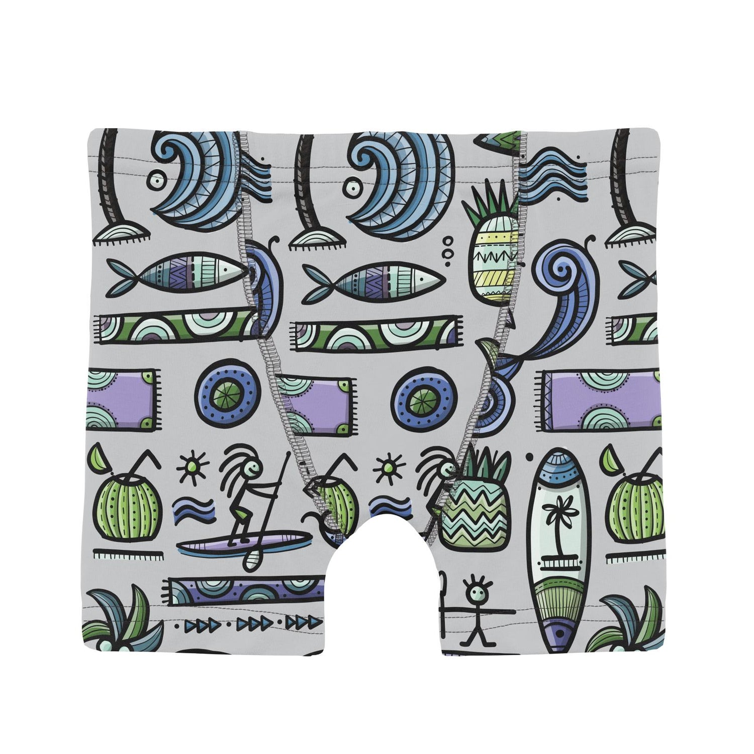 Print Boxer Brief Set of 3 in Dove Surf, Shore with Pistachio & Spring Sky Chameleon (370457)
