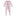 Print Layette Ruffle Footie with 2 Way Zipper in Shrinking Violet Flamingo (370483)