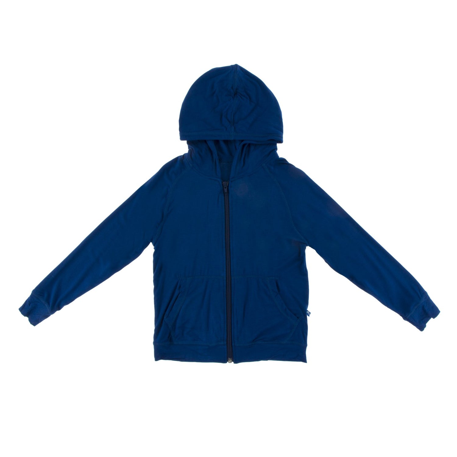 Lightweight Zip-Front Hoodie in Flag Blue (383908)