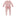 Print Muffin Ruffle Footie with 2 Way Zipper in Baby Rose Fair Carousel (335967)