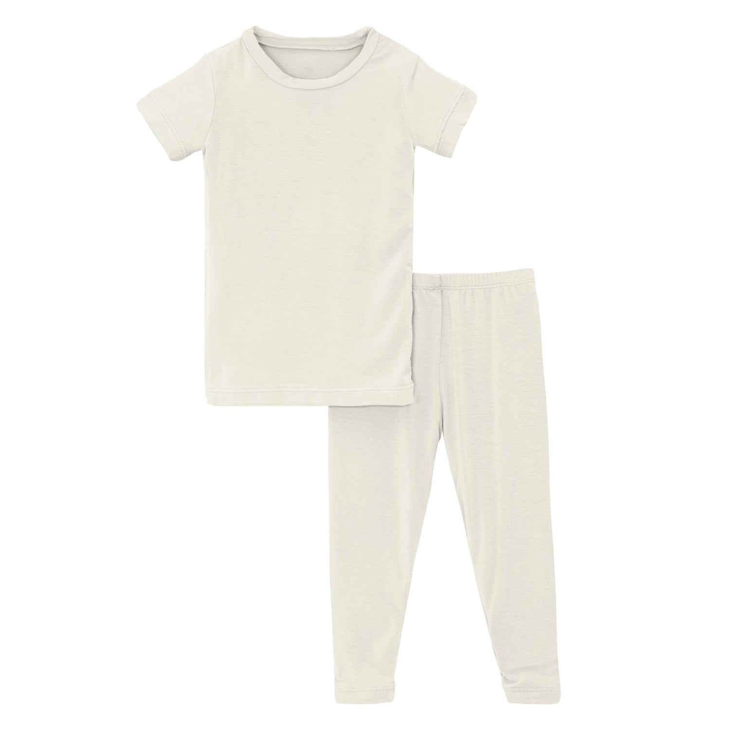 Short Sleeve Pajama Set in Natural (321442)