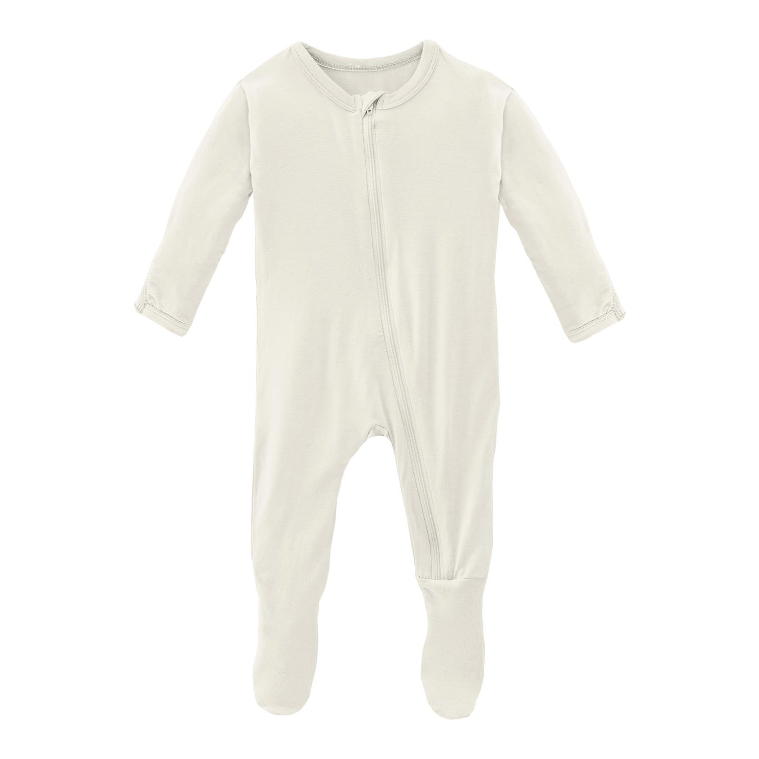 Footie with Zipper in Natural (244467)